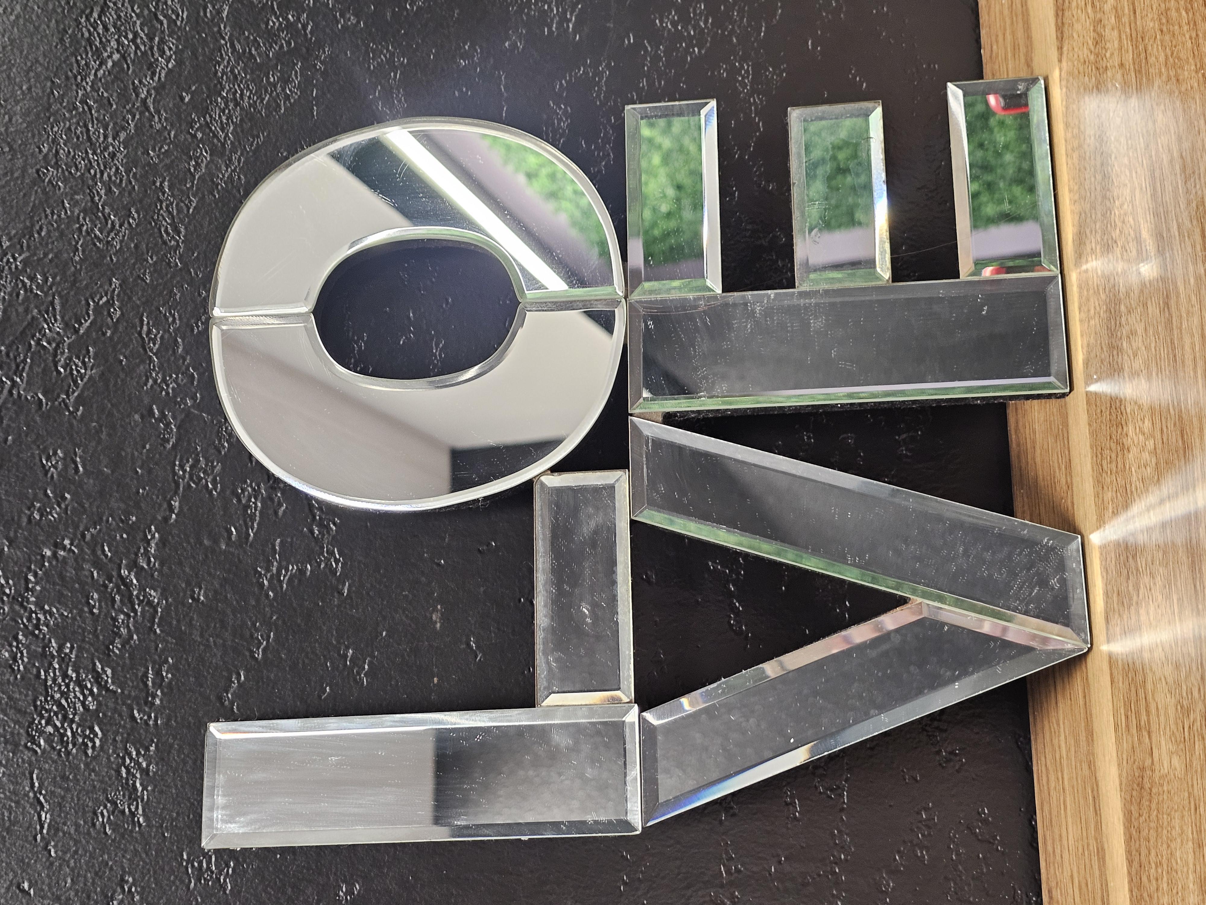 Modern Mirrored LOVE Wall Sign