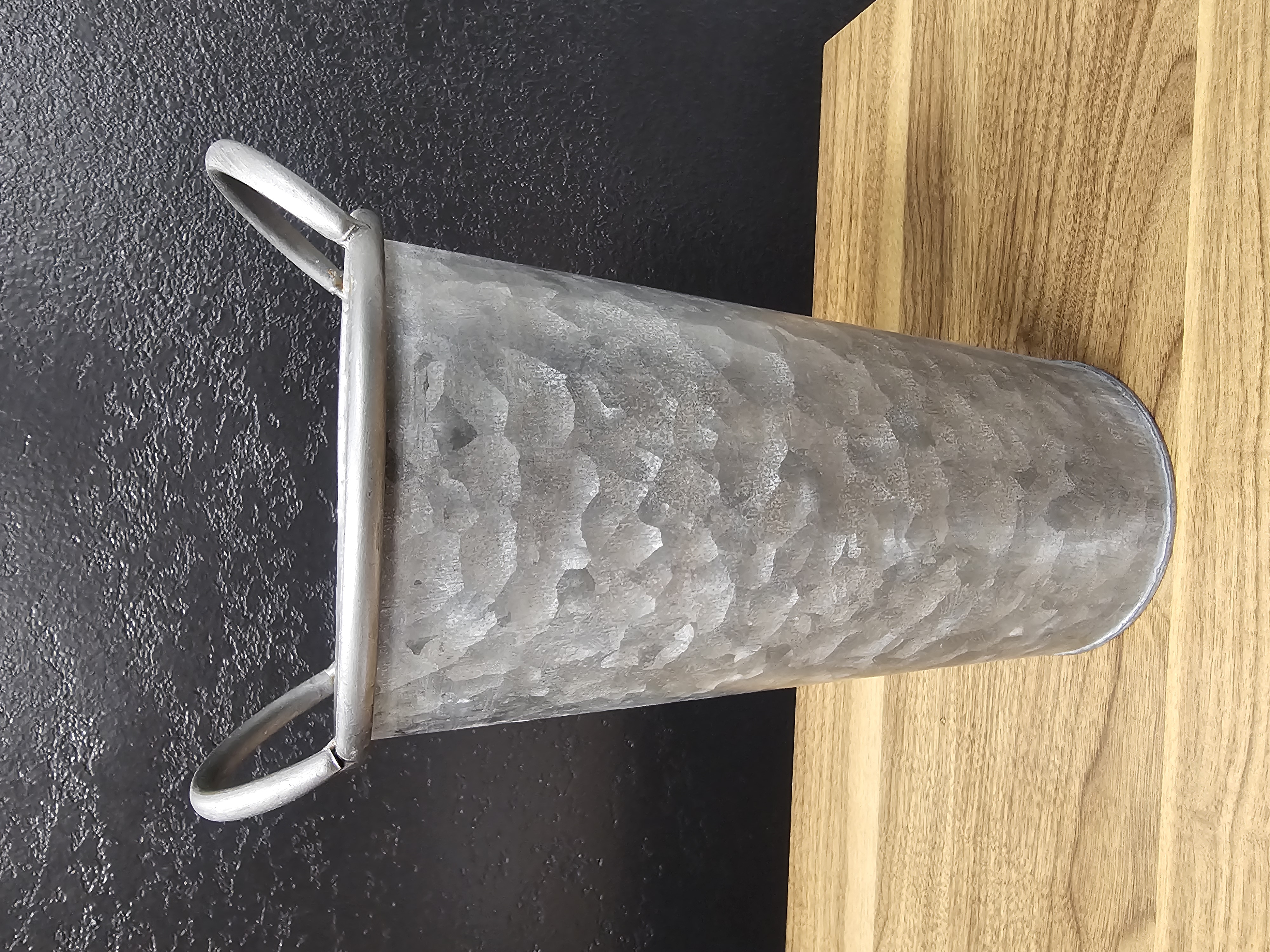 Metallic Hammered Vase