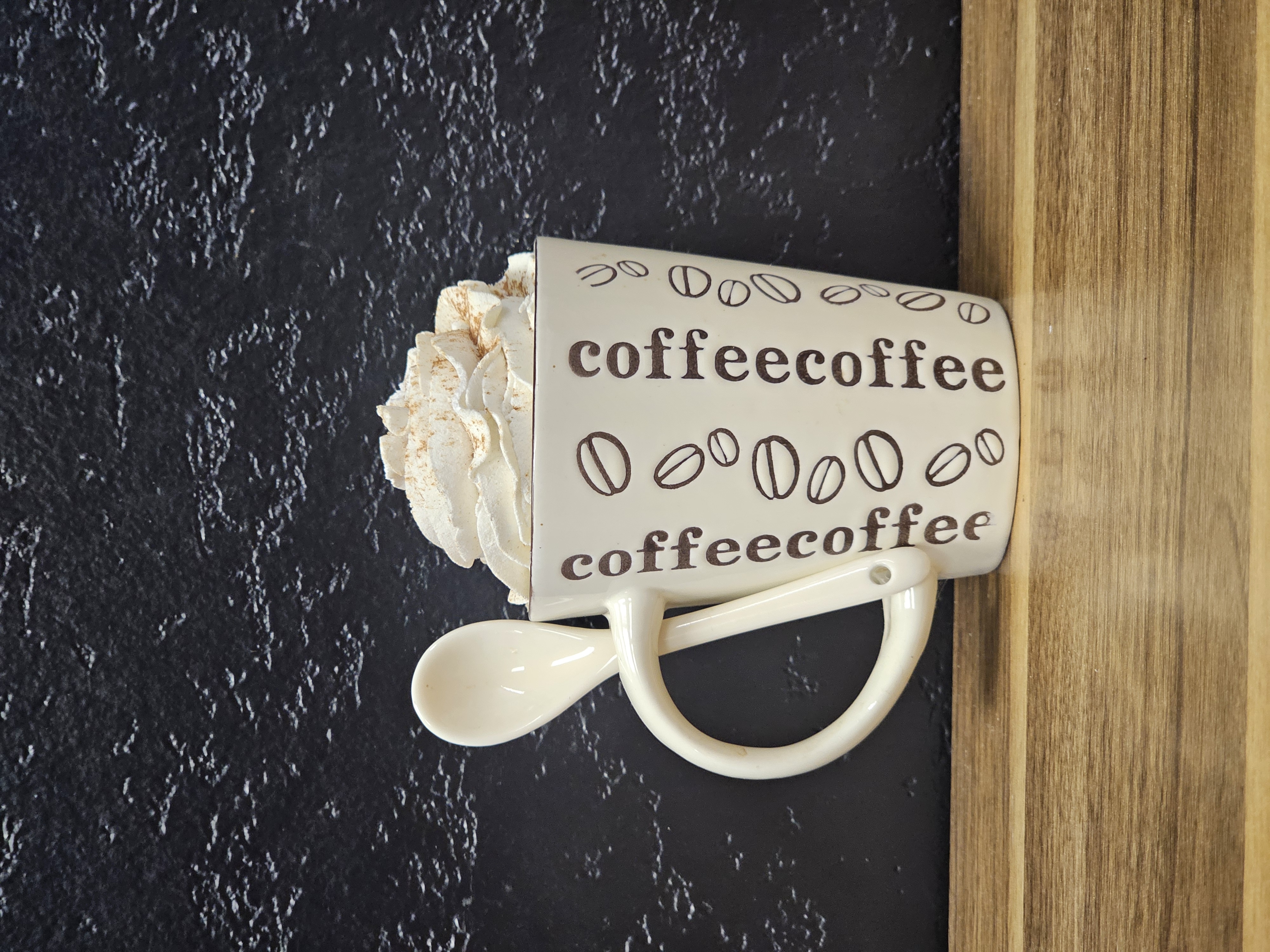 Coffee Mug with Spoon - Decoration