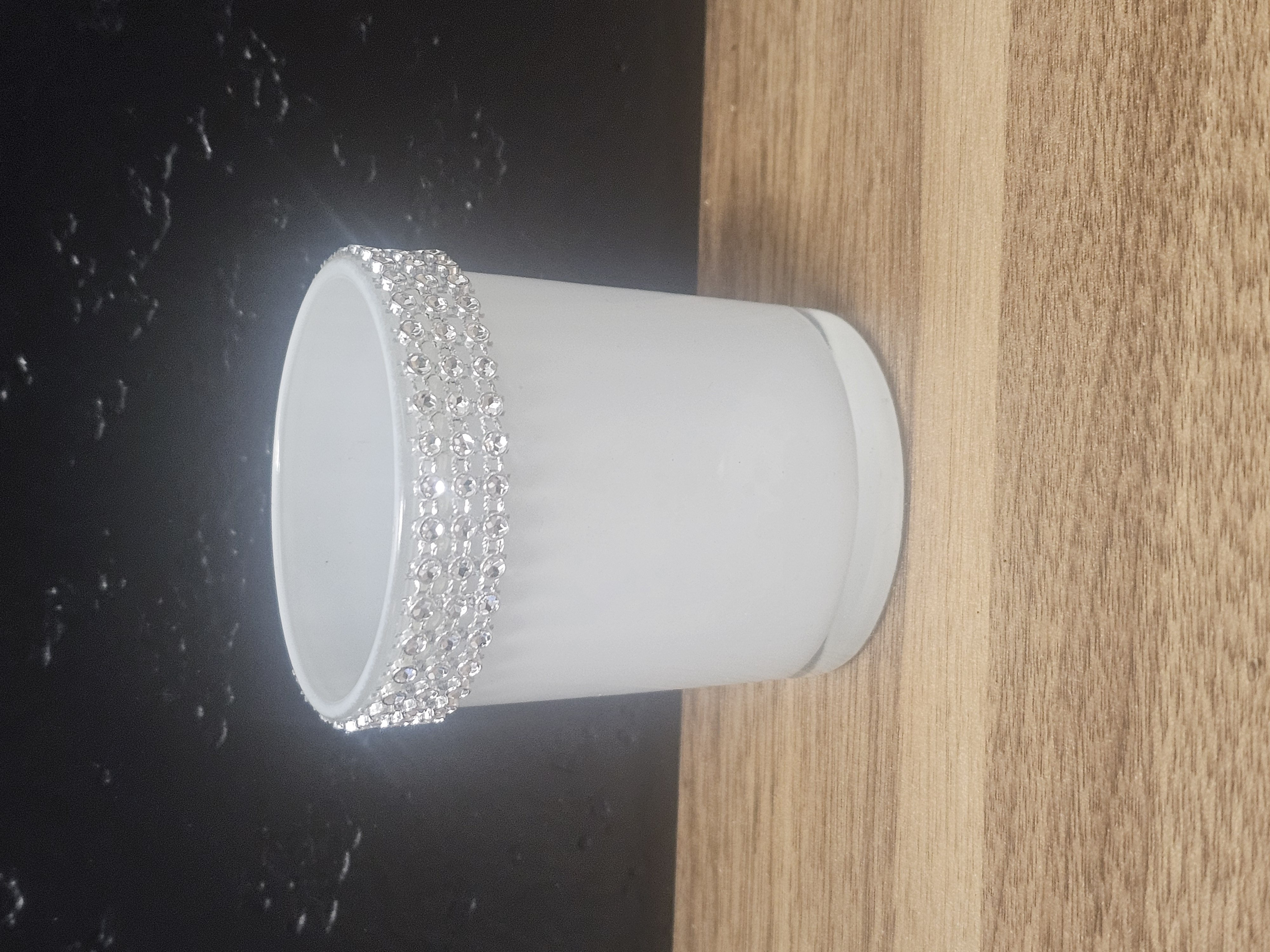 Decorative White Candle Holder