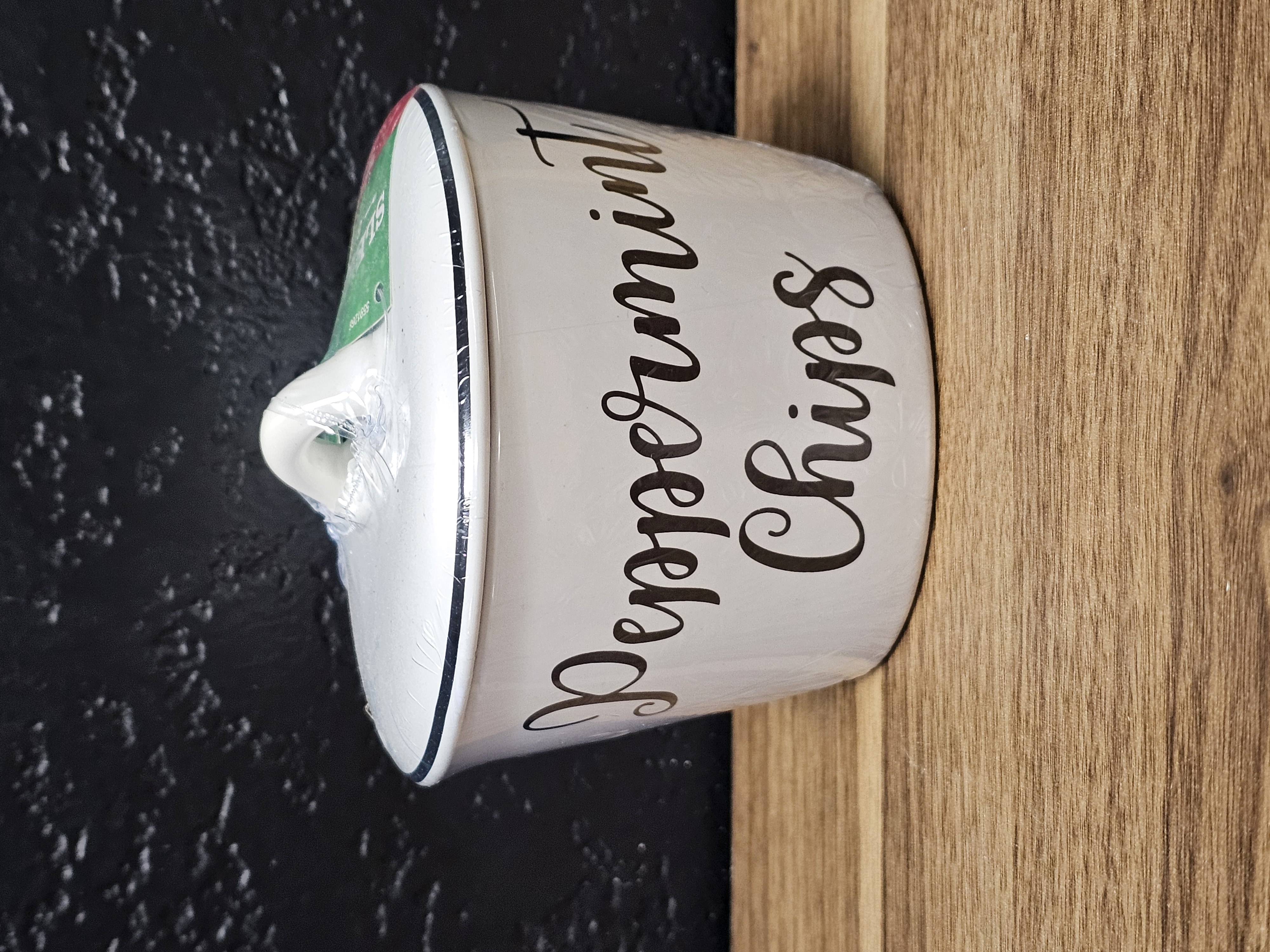 Peppermint Chips Ceramic Jar