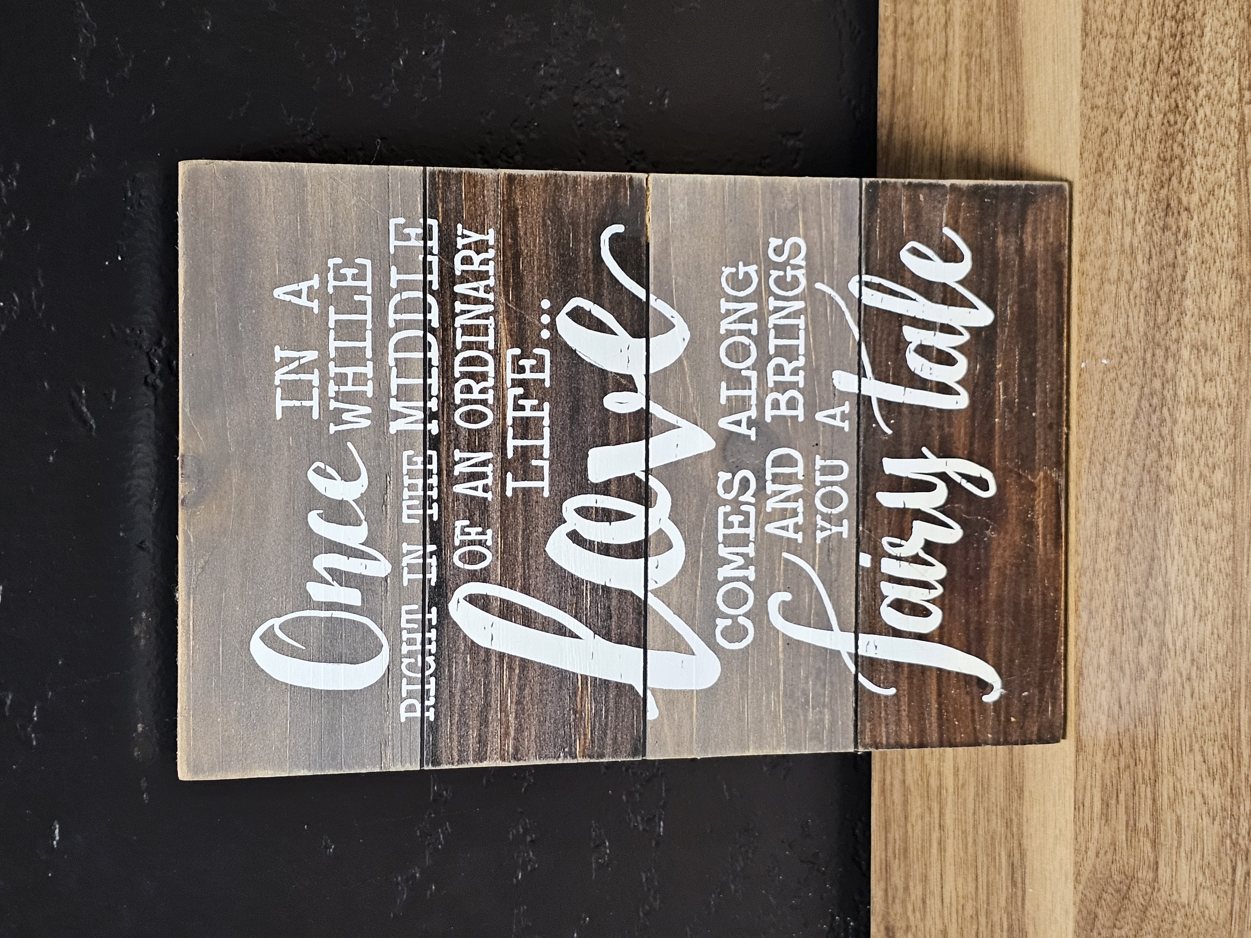 Rustic Inspirational Wall Plaque