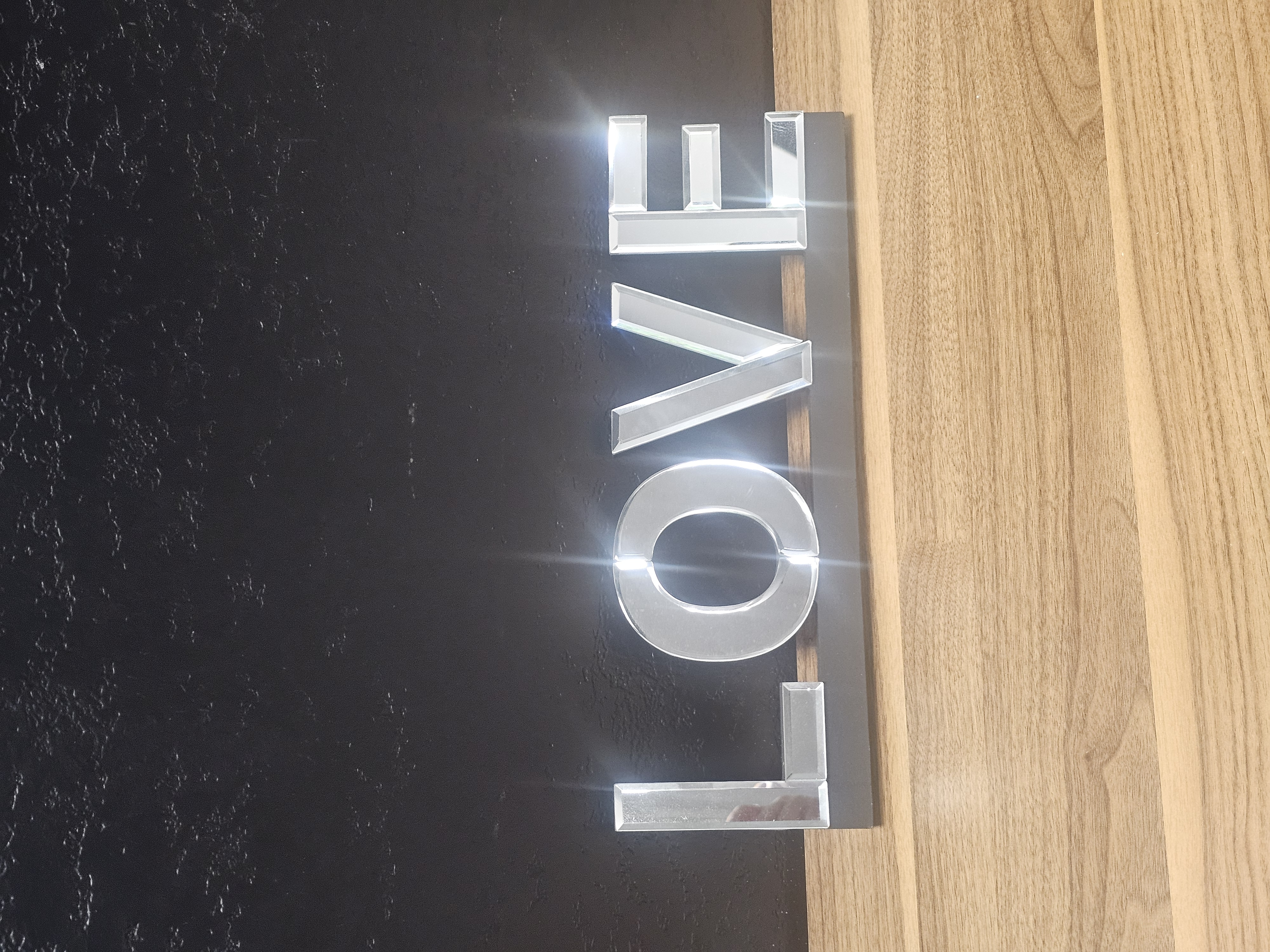 Mirrored LOVE Decorative Sign