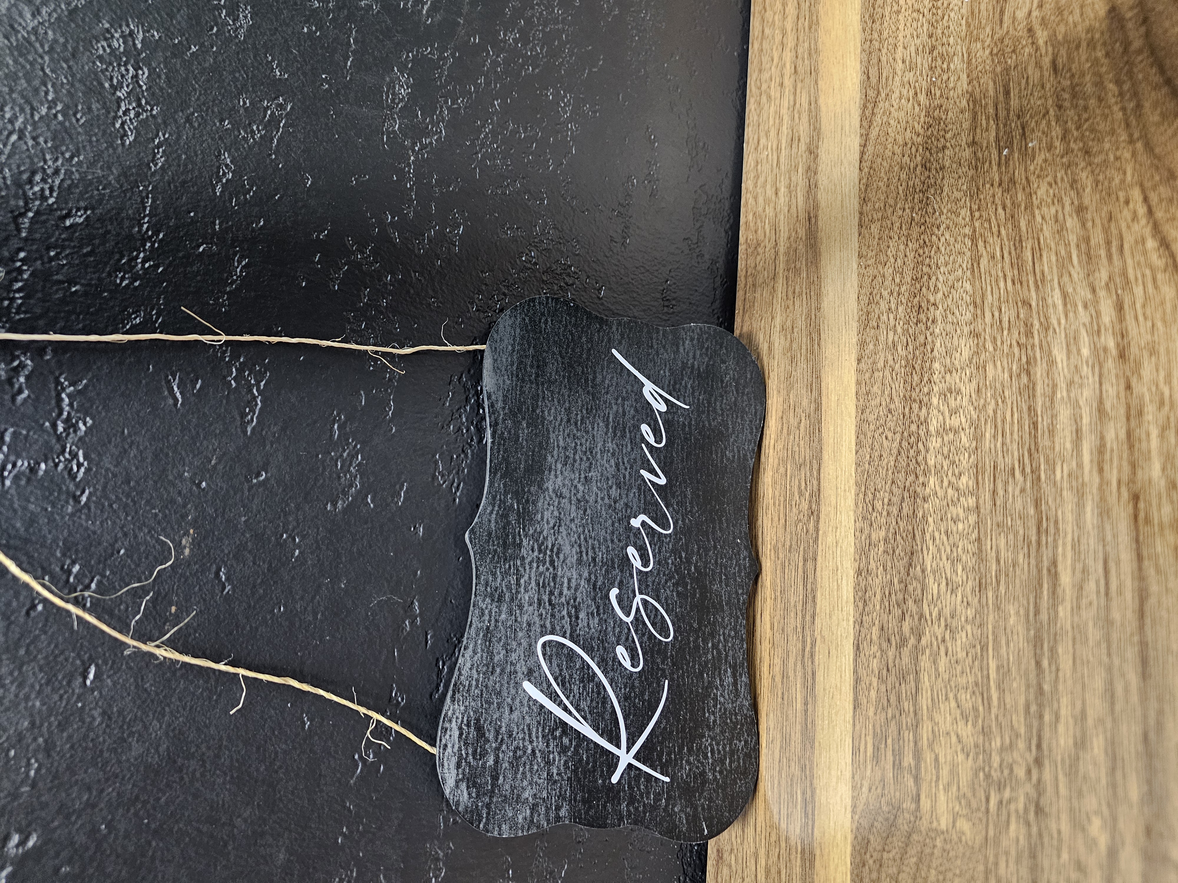 Reserved Table Sign