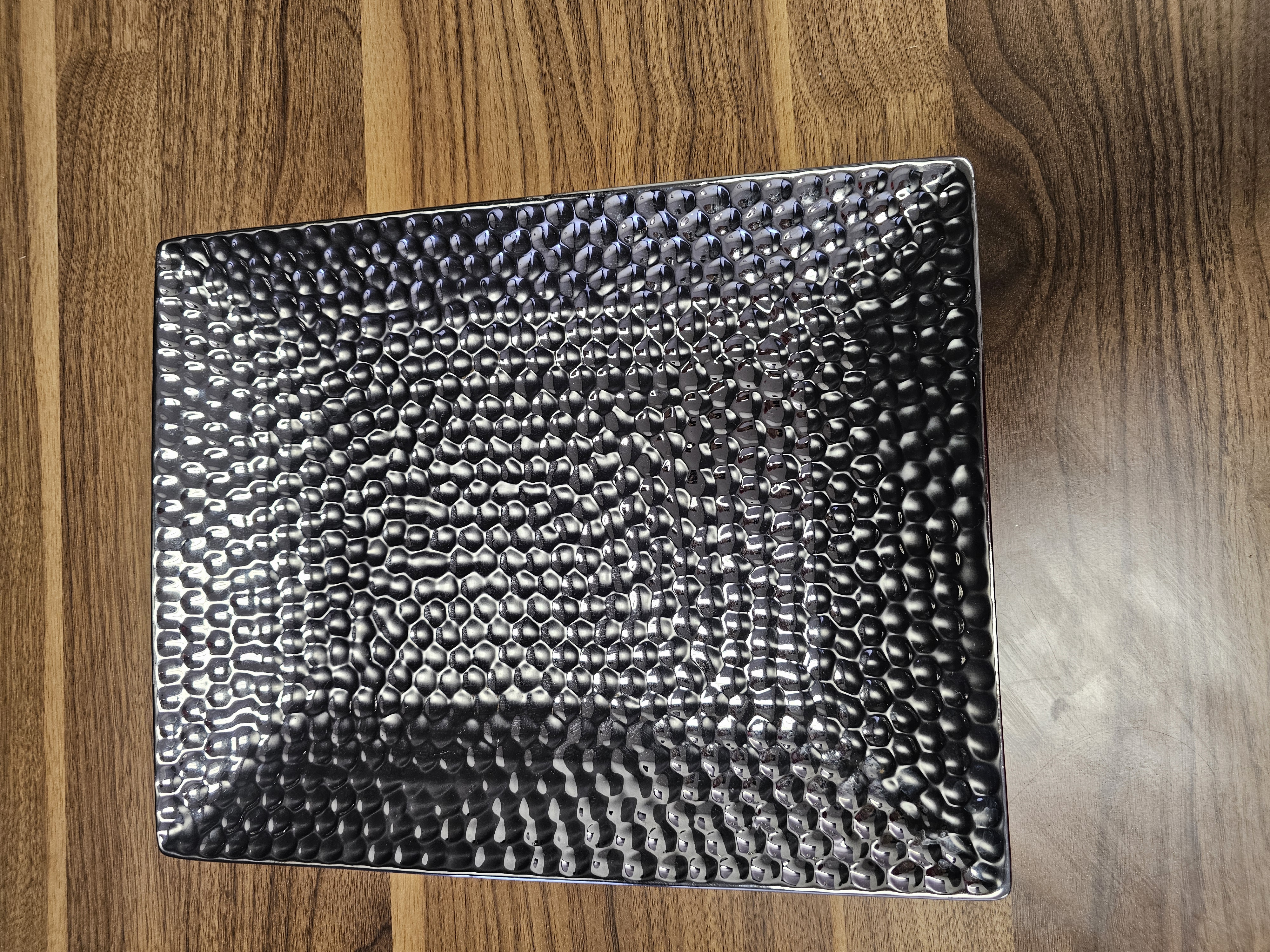 Textured Metallic Serving Tray