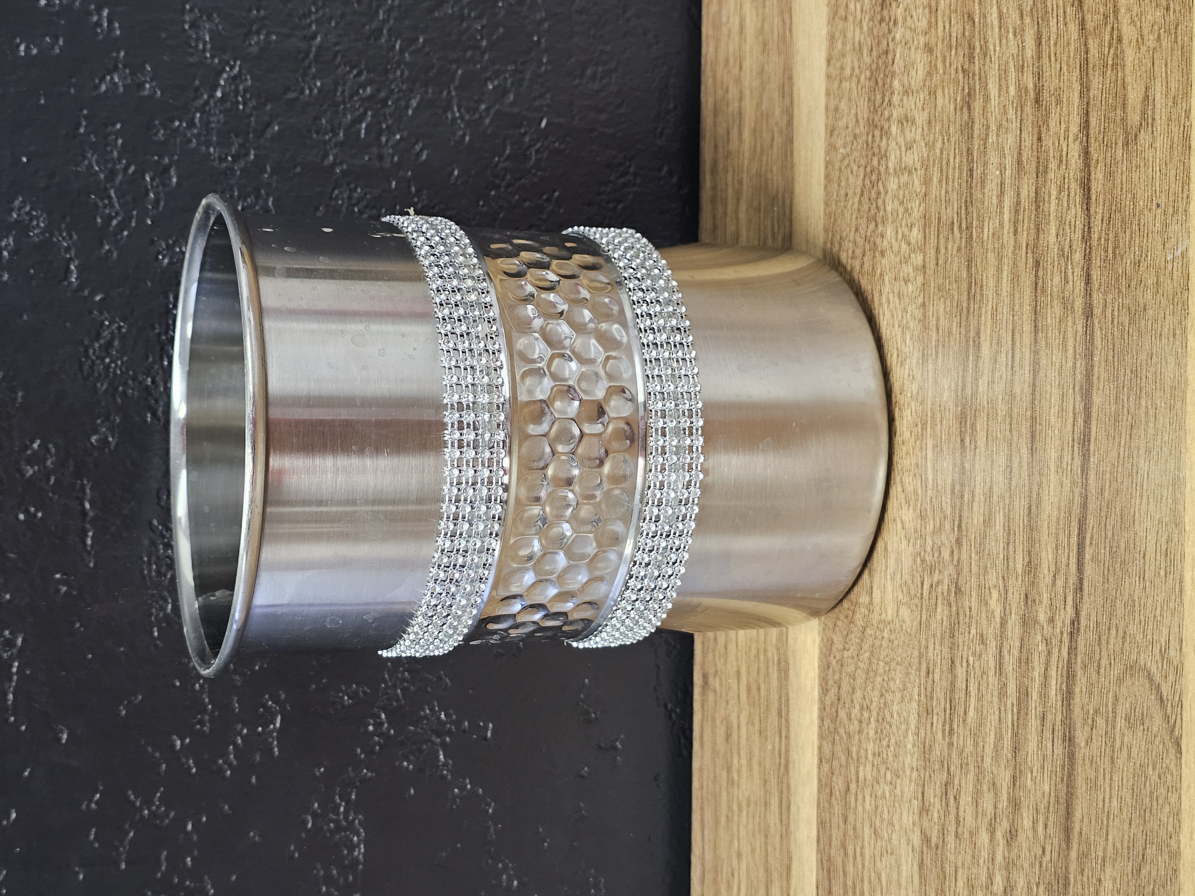 Stainless Steel Holder with Ribbon