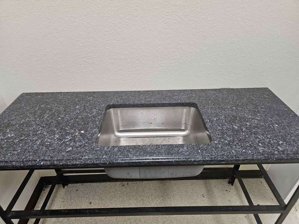 Granite Countertop with Stainless Steel Sink