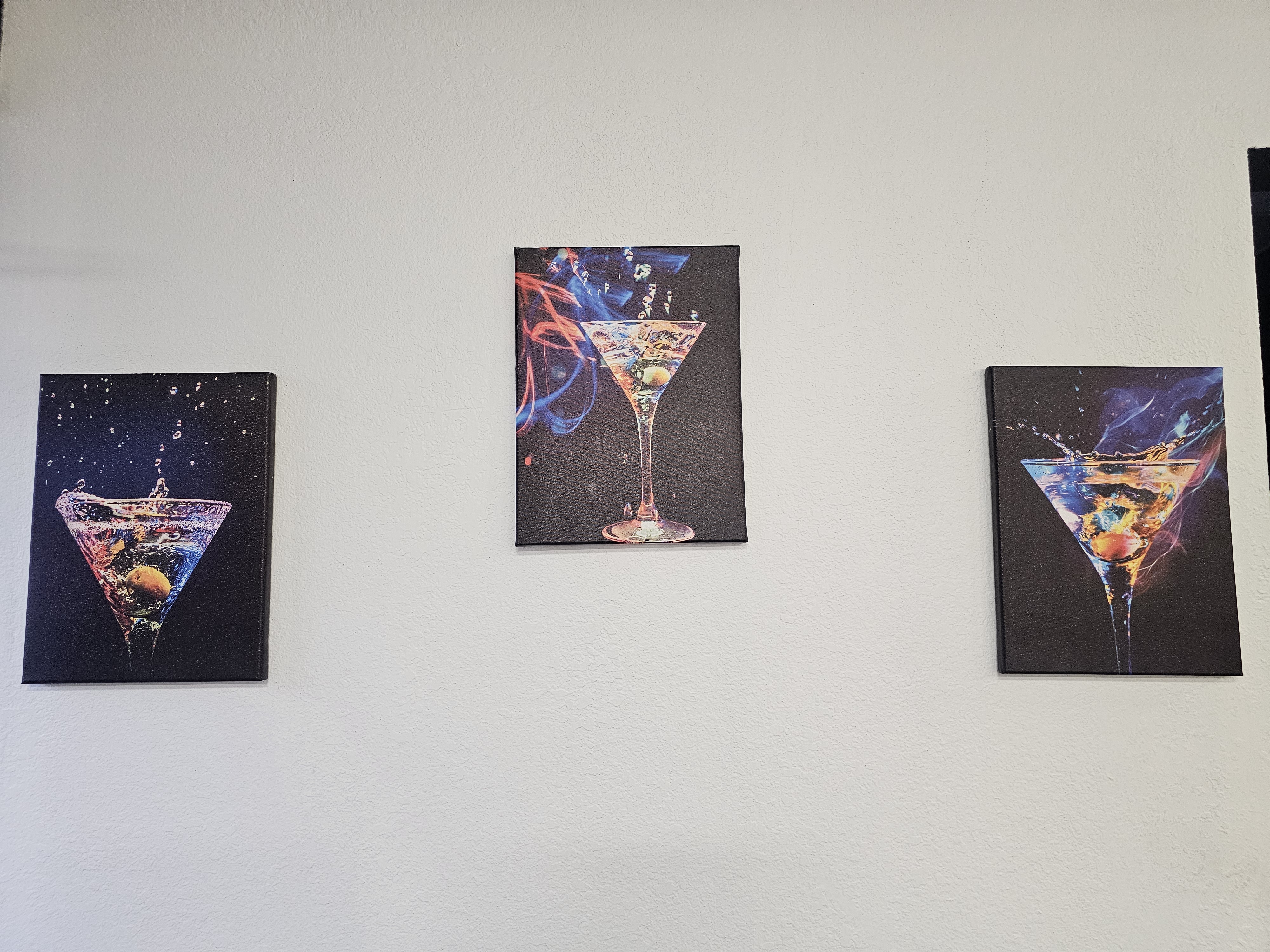 Modern Cocktail Art Canvas Set