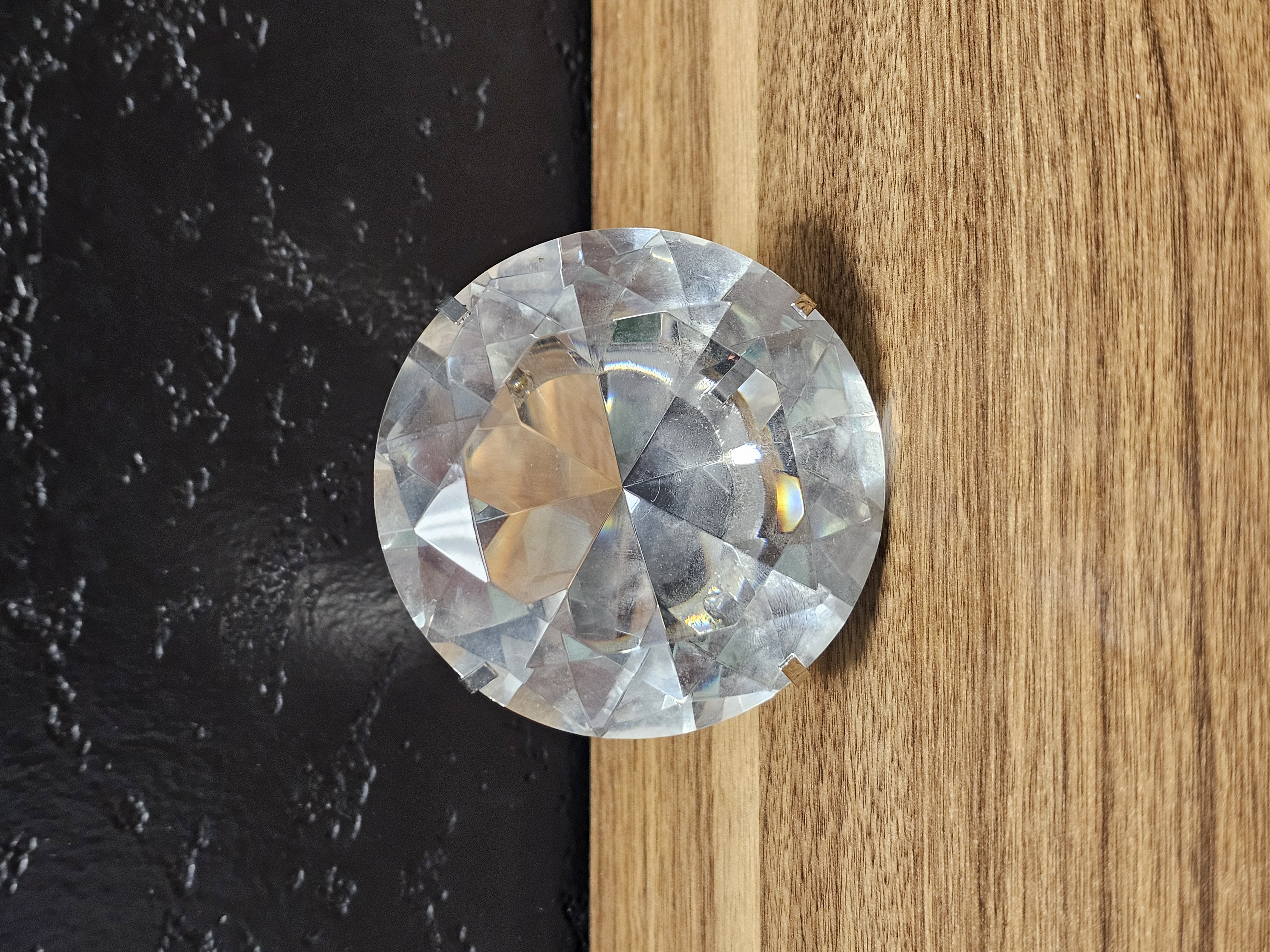 Giant Diamond Ring Paperweight