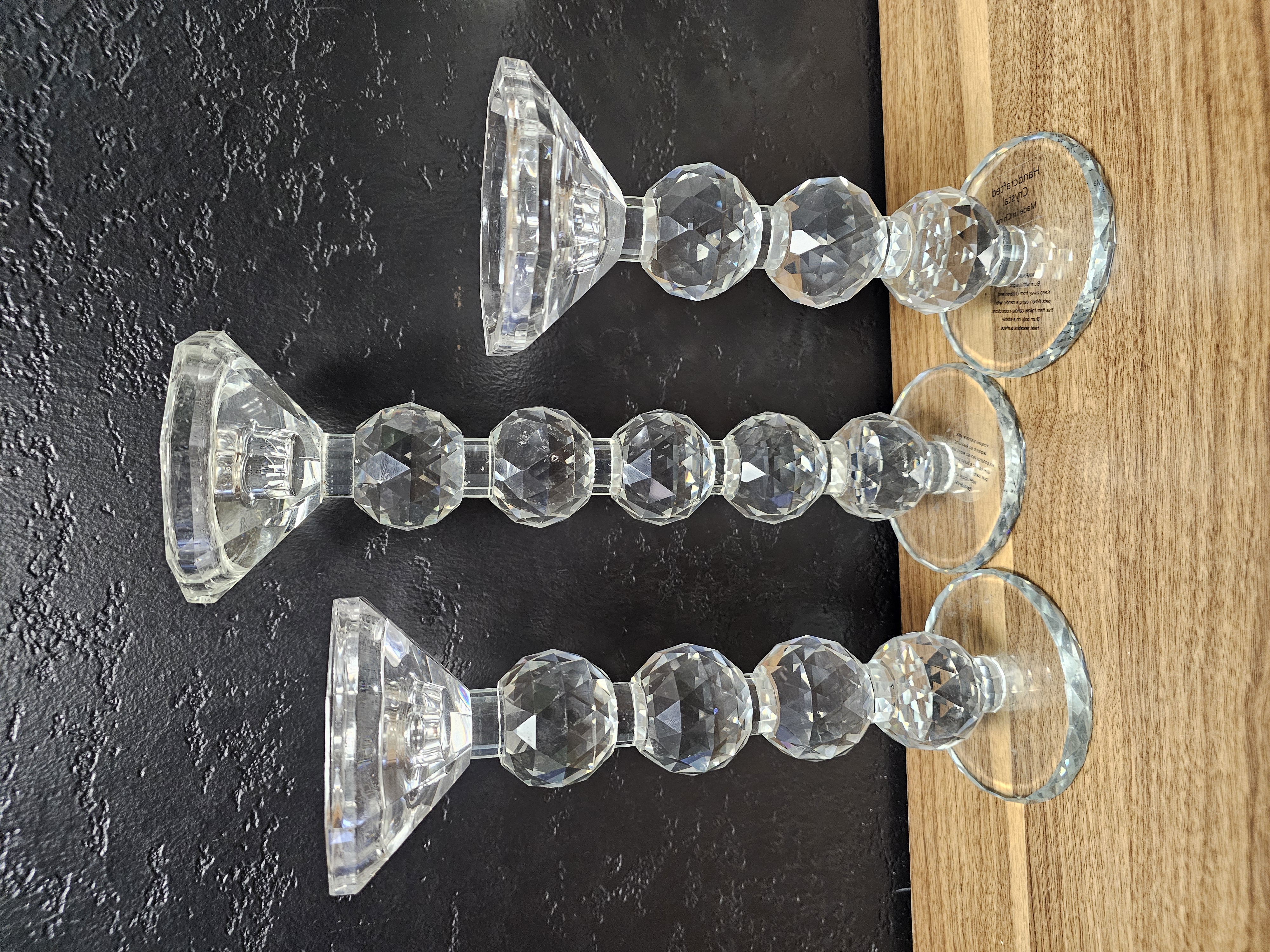 Medium Crystal Candle Holder