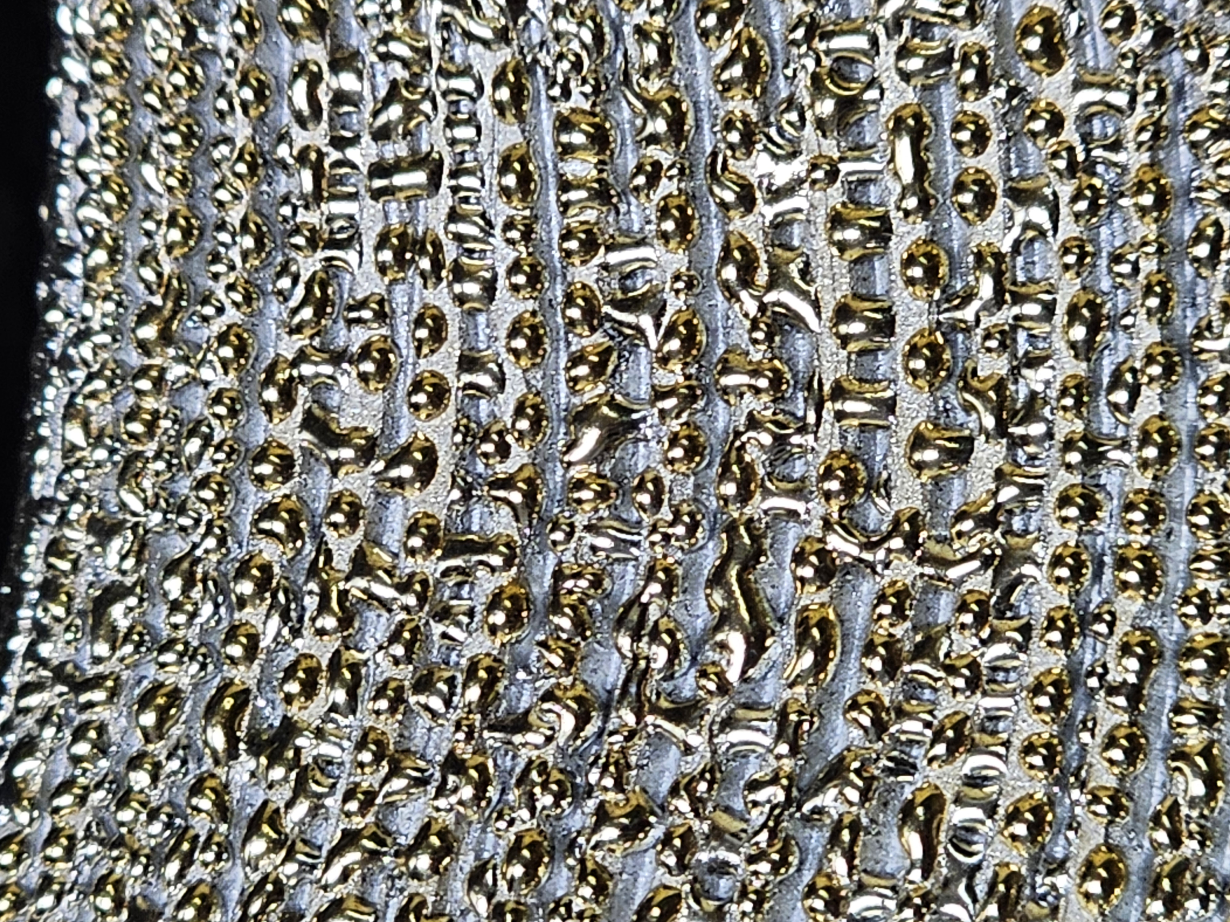 Modern Abstract Gold Sculpture