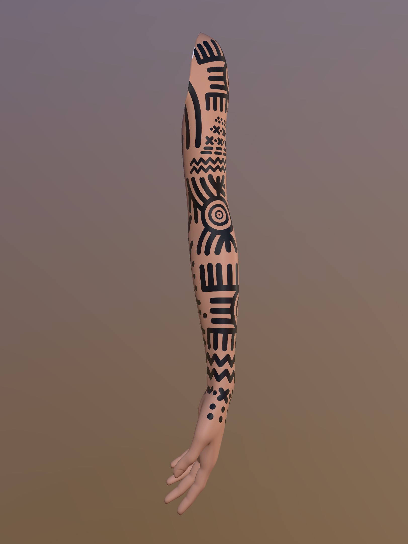 Neo Tribal Godna Full Arm Sleeve Tattoo Design – Ancient Protection, Rhythm & Identity Concept