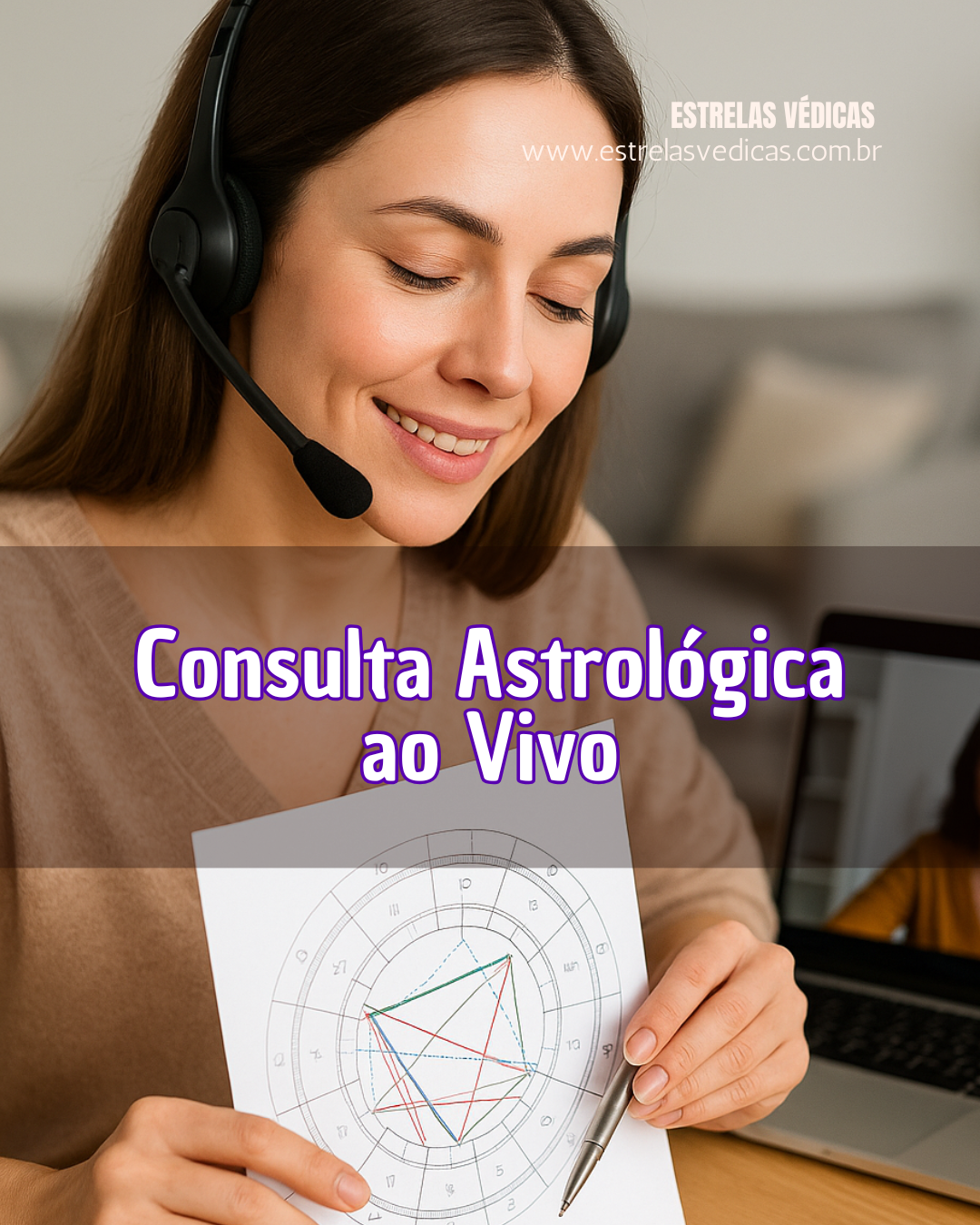 Consulta Astrológica ao Vivo (via Zoom ou WhatsApp)