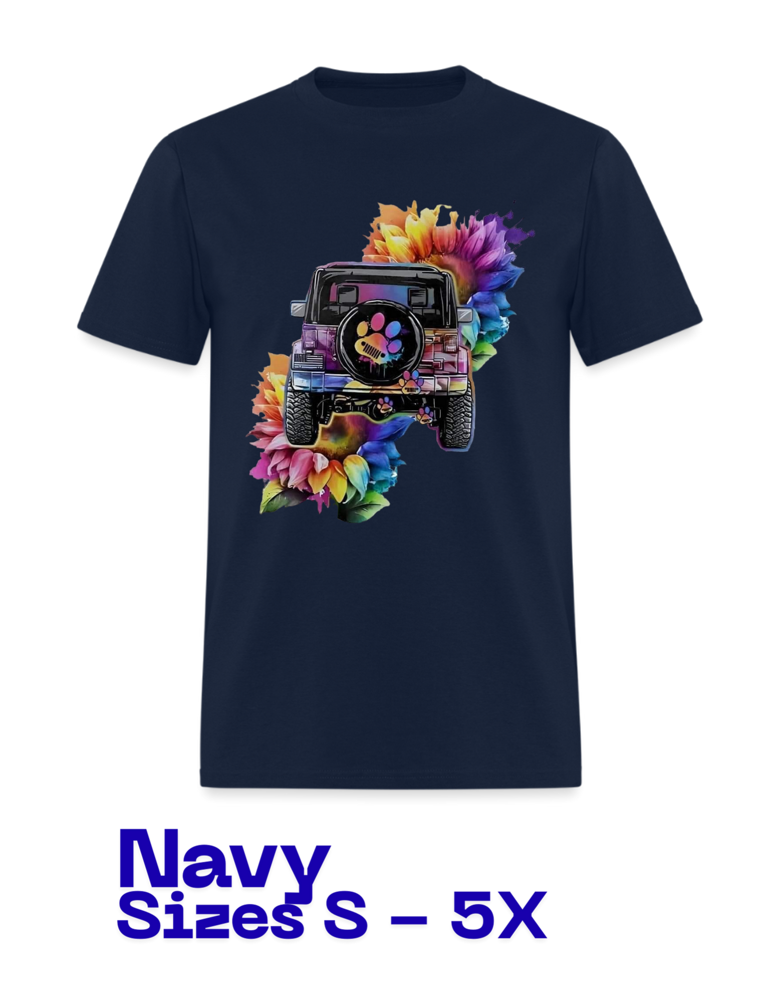 T-Shirt: Jeep Flowers