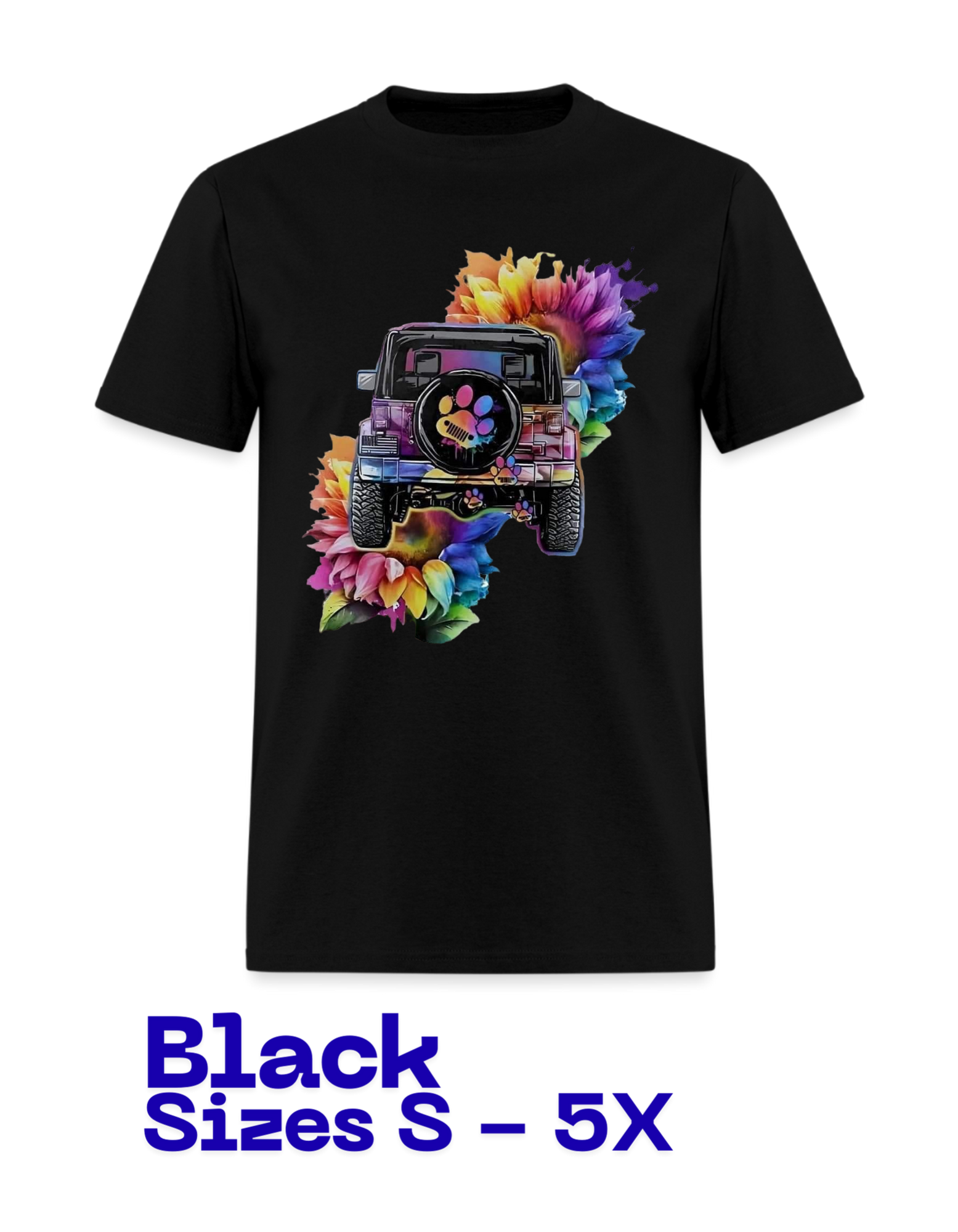 T-Shirt: Jeep Flowers