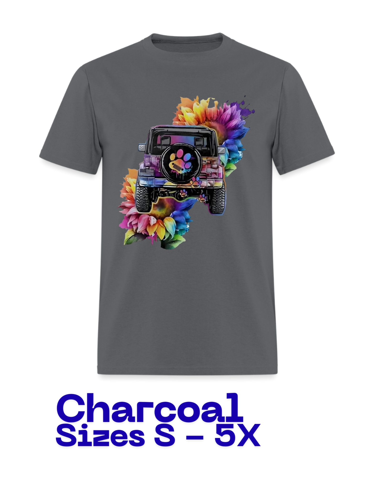 T-Shirt: Jeep Flowers