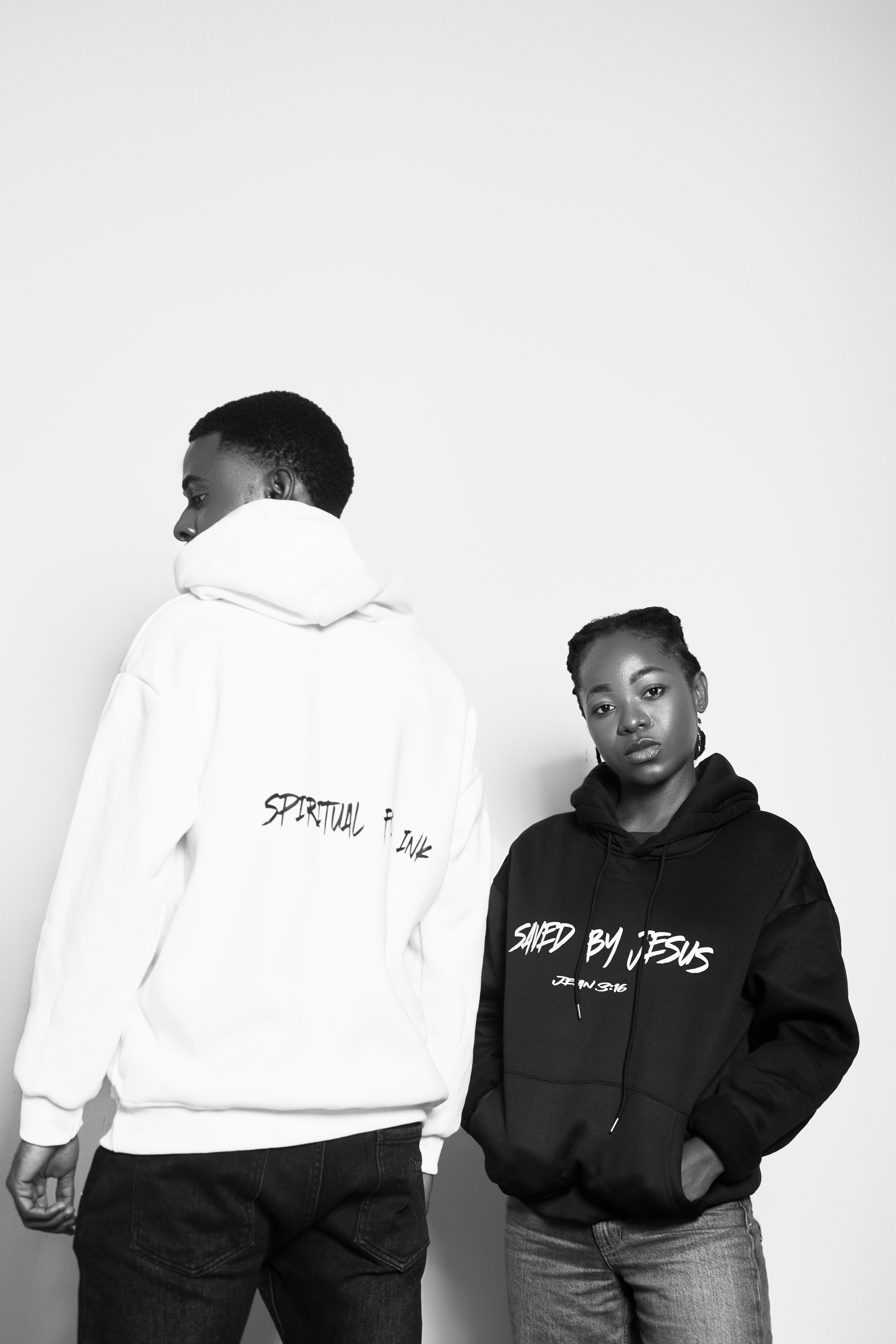 Saved By Jesus - Black Hoodie