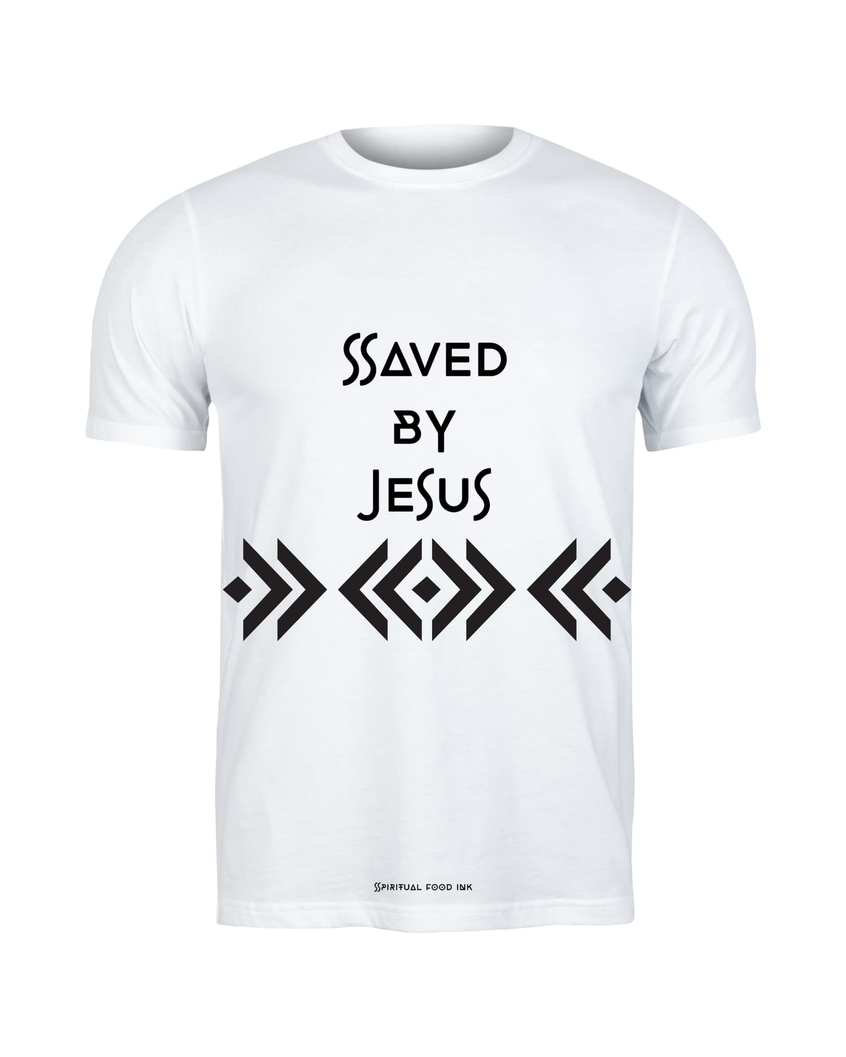 Saved By Jesus  -  White T-shirt