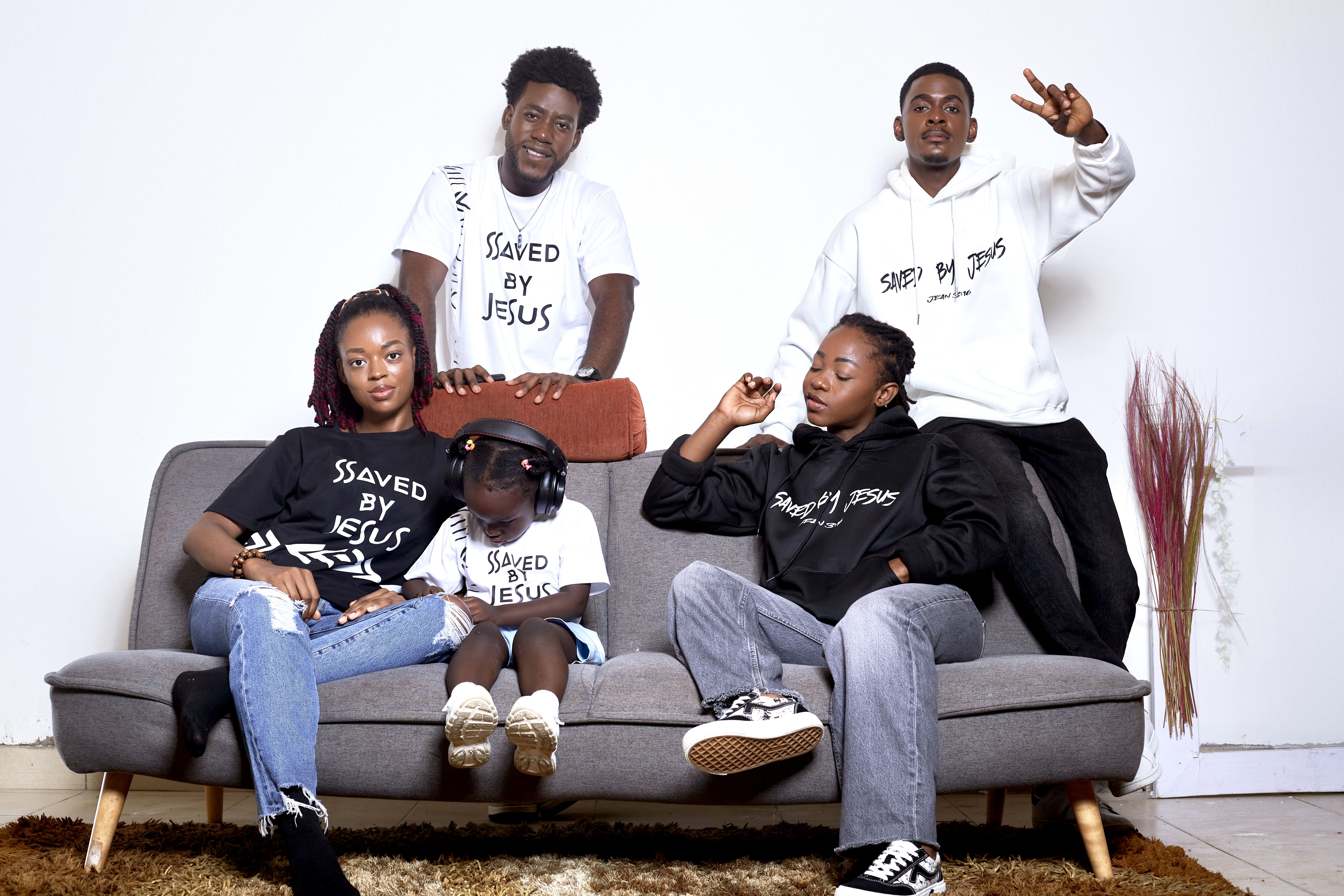 Saved By Jesus - White Hoodie