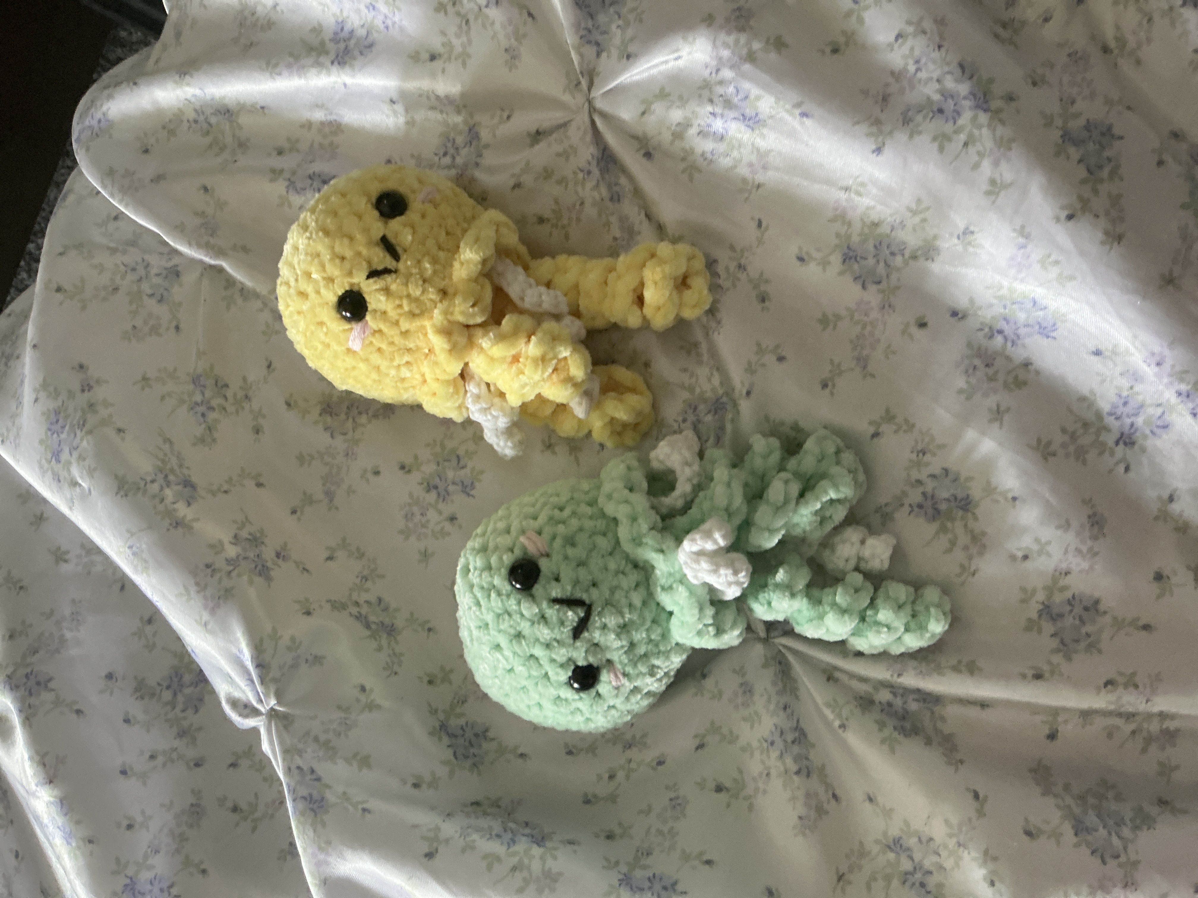 Handmade Crochet Jellyfish with glow in the dark tentacles Plushies