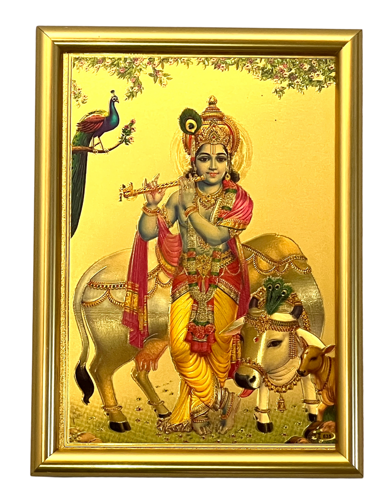 5X7 Sri Krishna with Cow