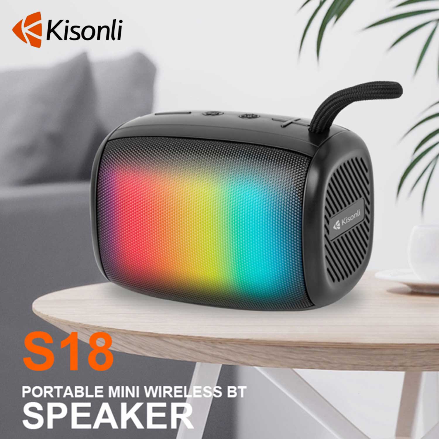 Kisonli S18 Portable Mini Wireless Bluetooth Speaker