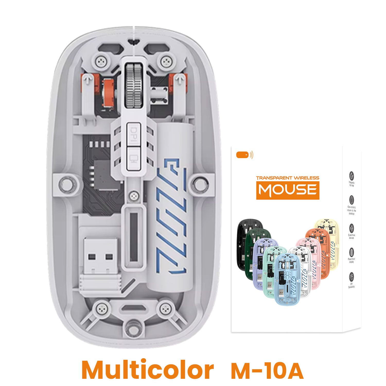 Transparent Wireless Mouse M-10A