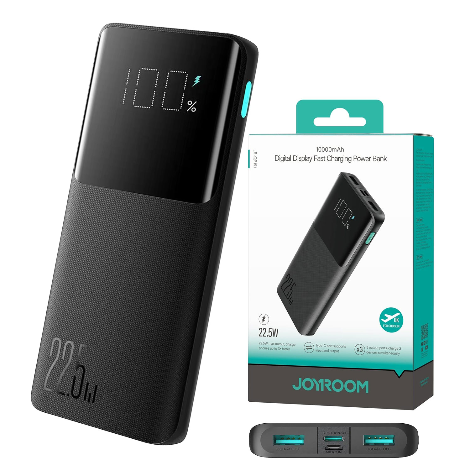 JOYROOM 10000mAh Fast Charging Power Bank