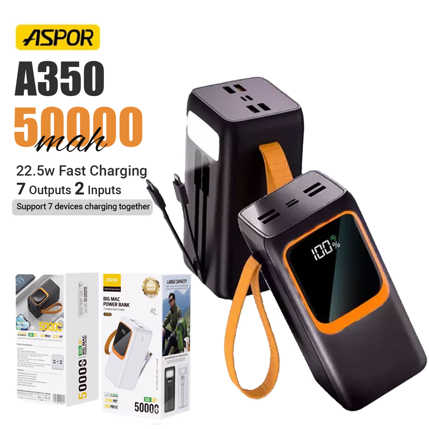 Aspor A350 50000mAh Power Bank