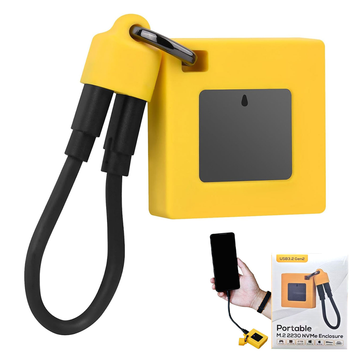 Portable M.2 2230 NVMe Enclosure