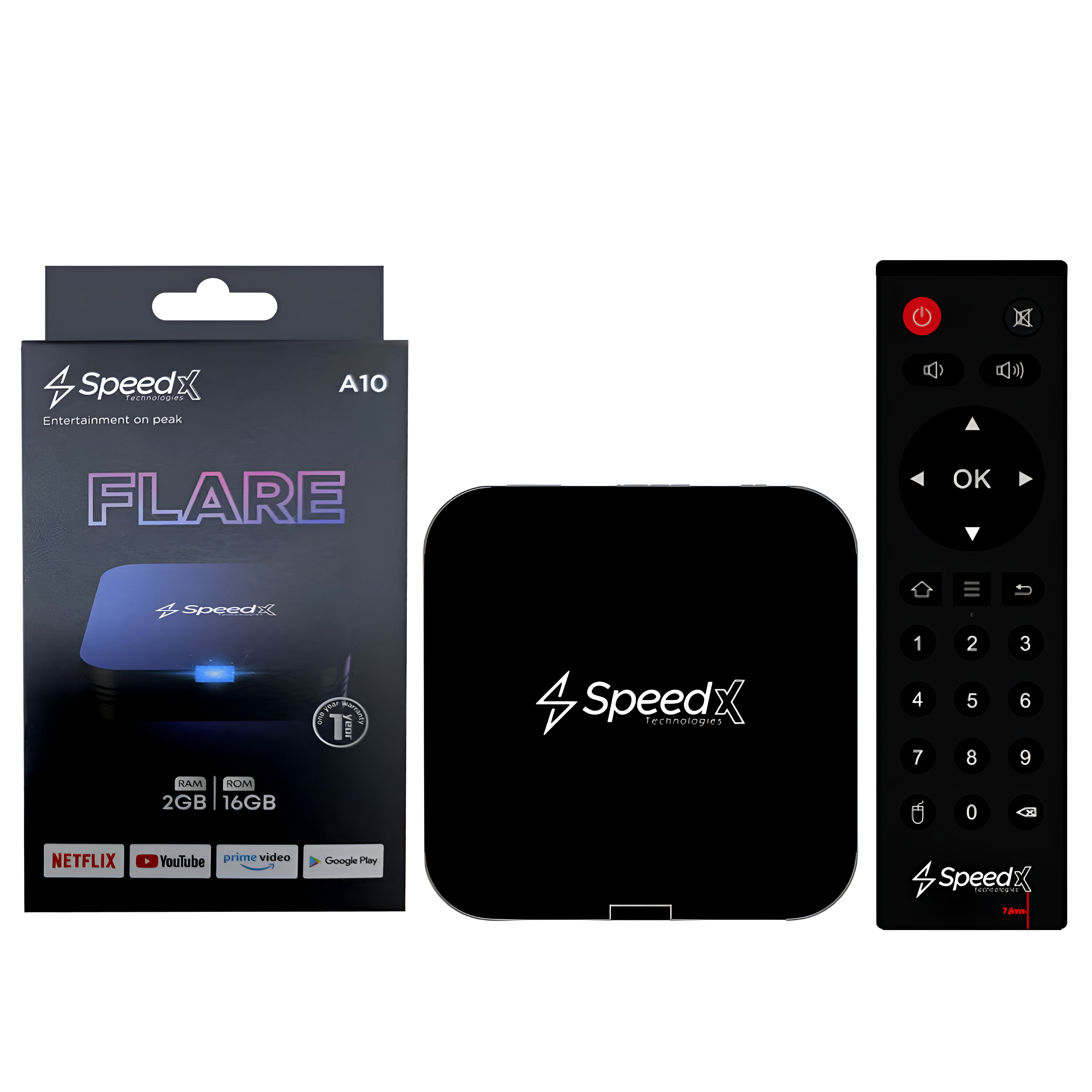 SpeedX A10 Flare TV Box