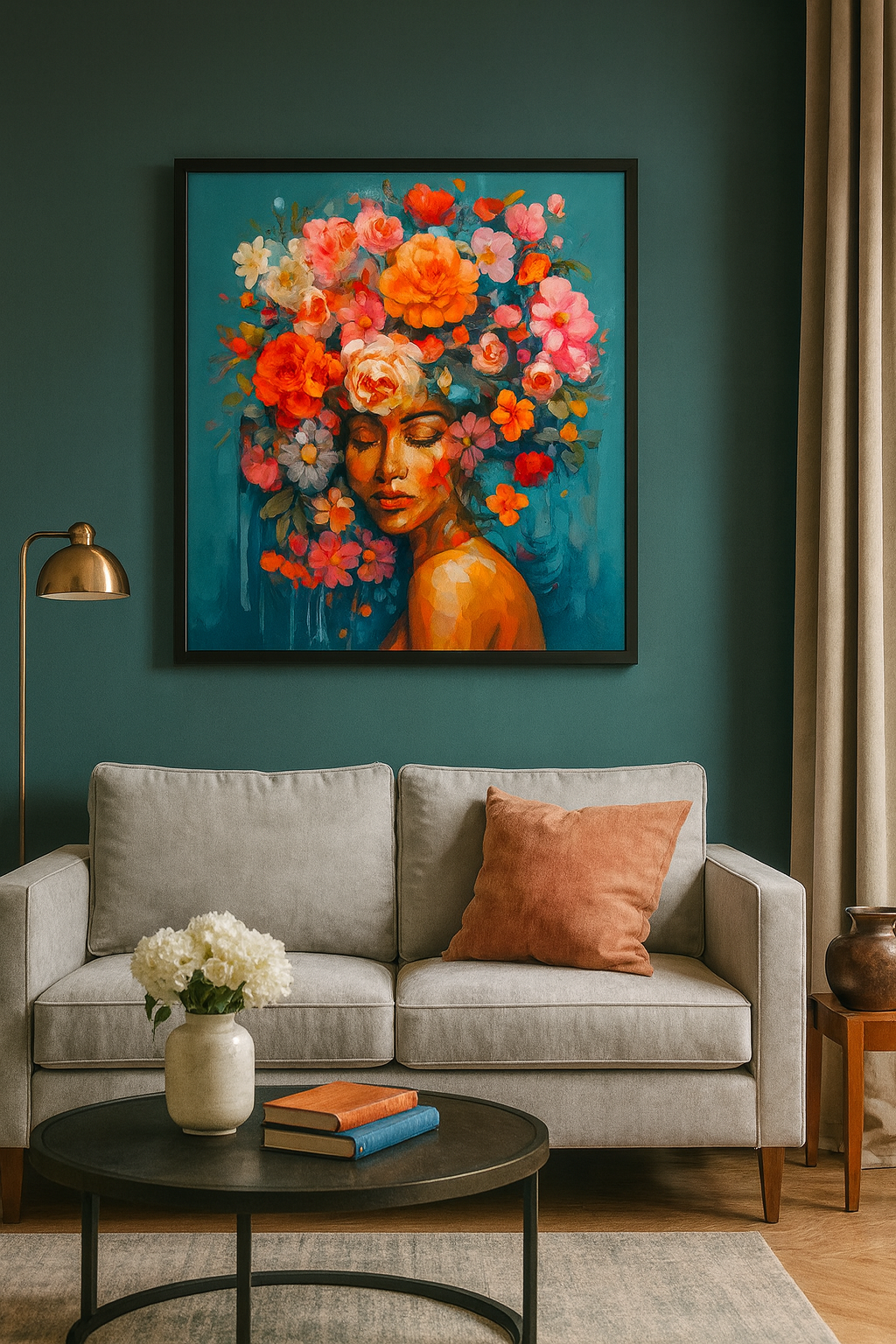 Tapyba pagal skaičius „Gėlių karalienė“