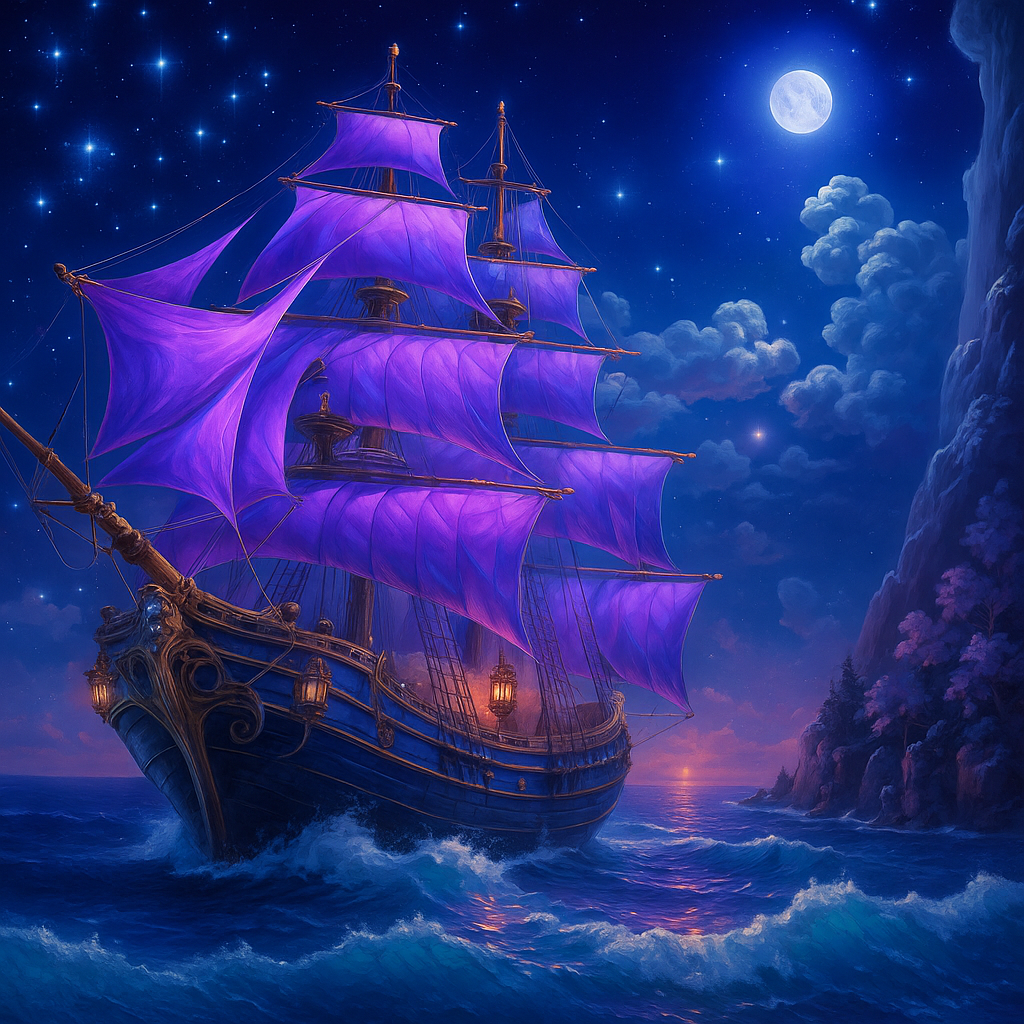 Tapyba pagal skaičius "Nakties paslaptys" 