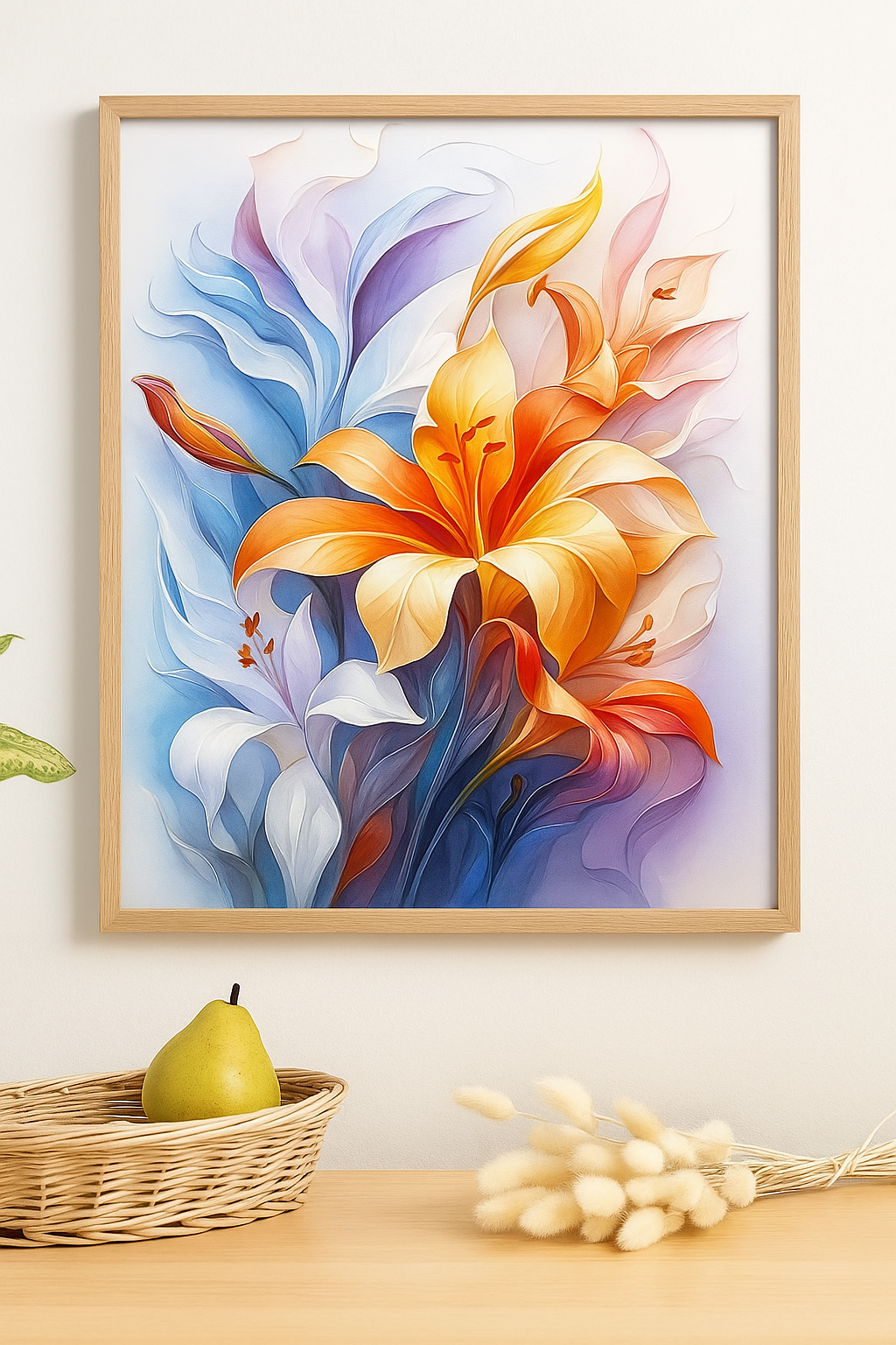 Tapyba pagal skaičius "Ugninės lelijos"