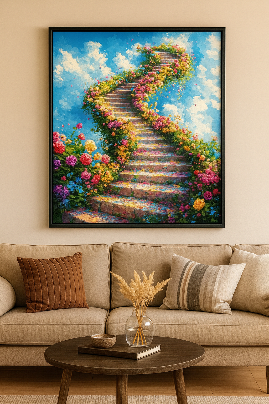 Tapyba pagal skaičius „Kelias į dangų“