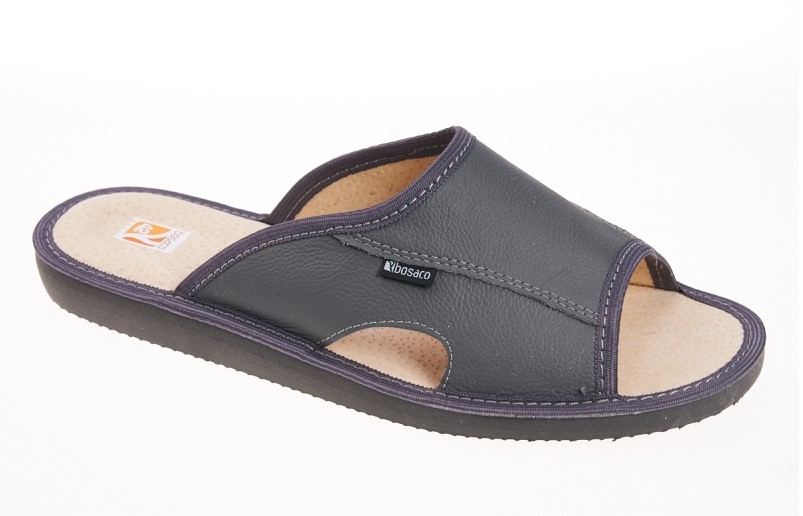 Odinės vyriškos šlepetės "Bosaco" pilkos