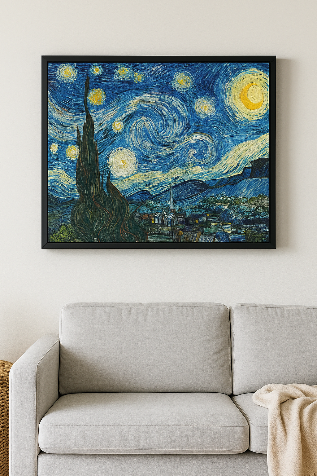 Tapyba pagal skaičius "Žvaigždėta naktis"