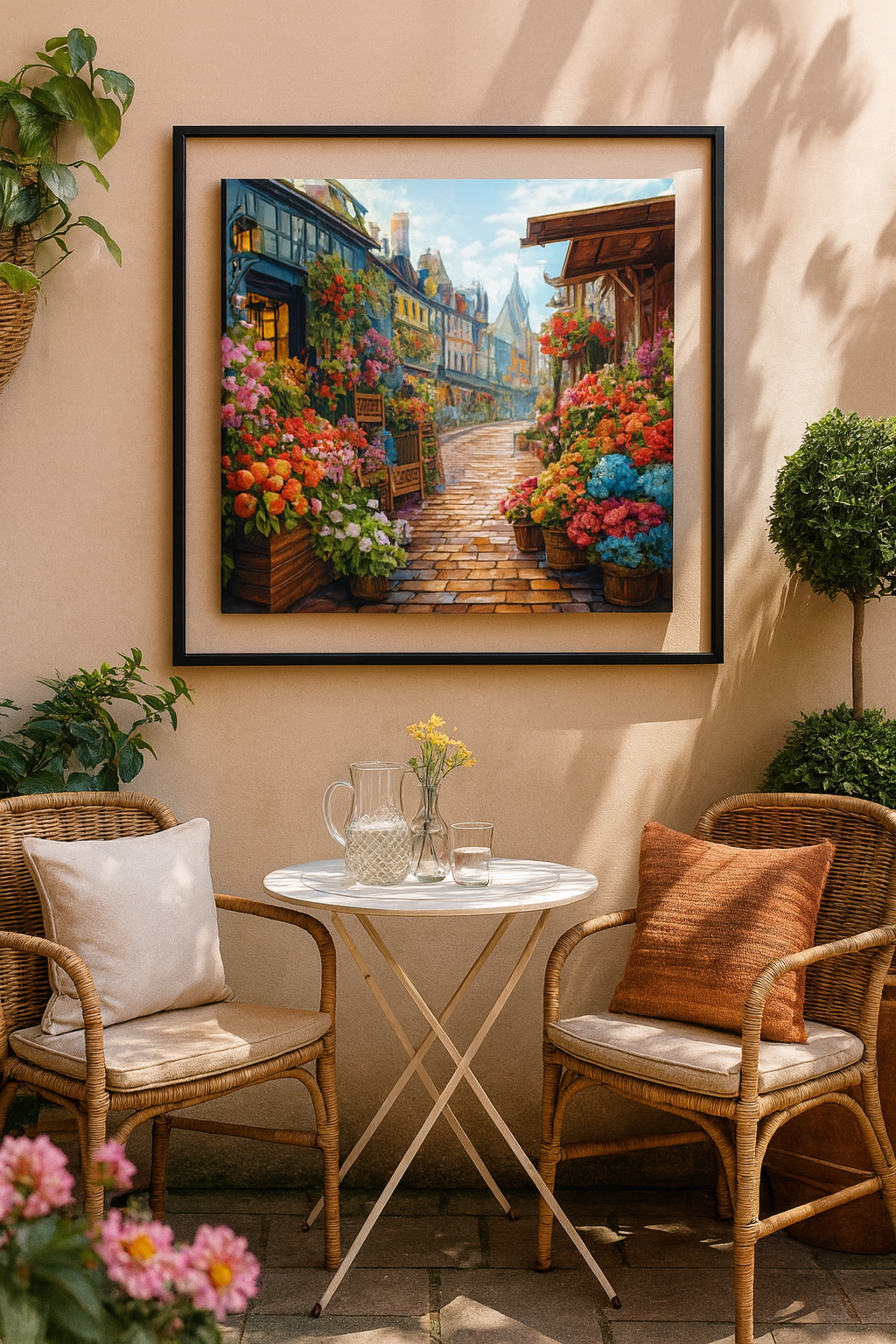 Tapyba pagal skaičius „Gėlių turgaus gatvelė“