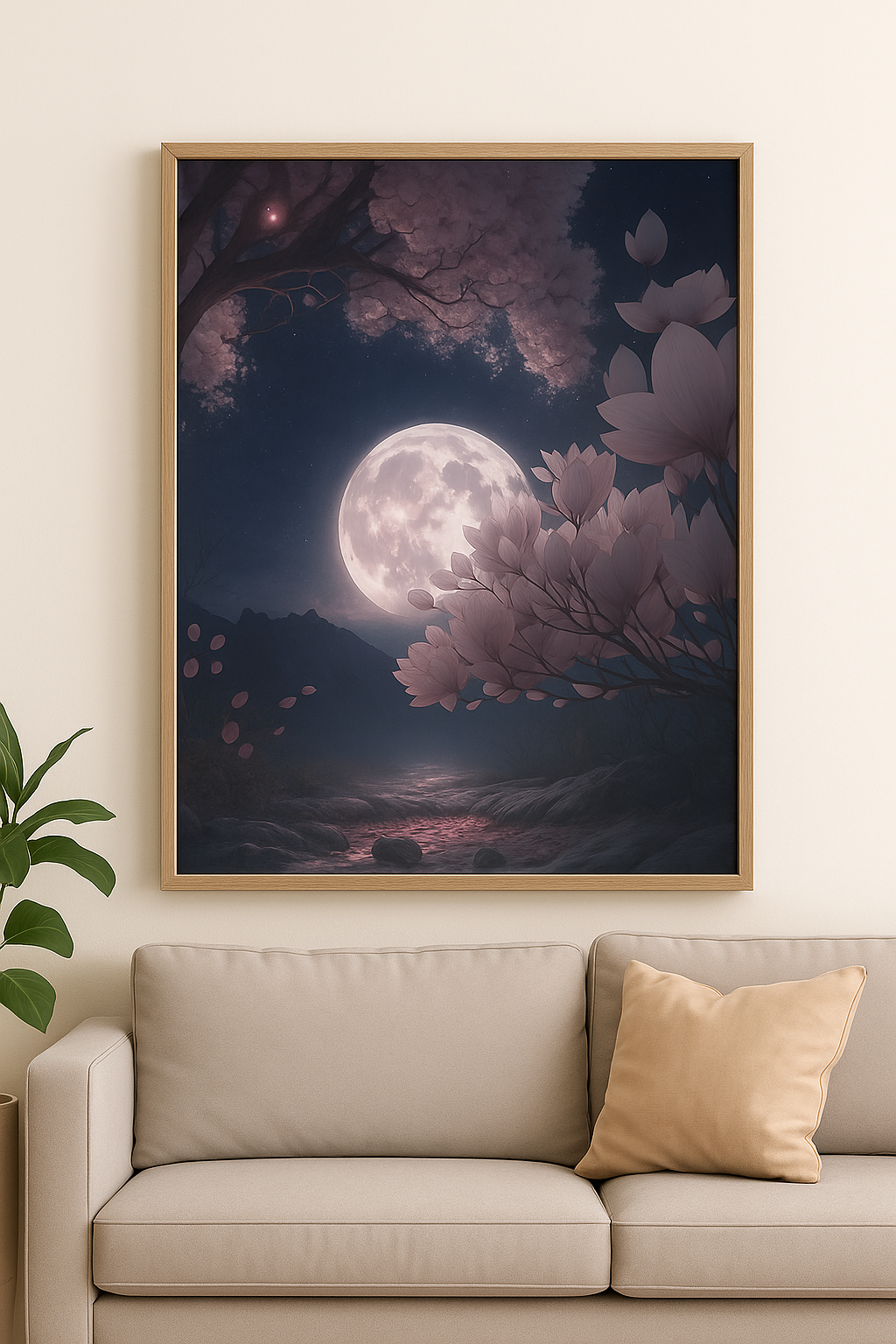 Tapyba pagal skaičius „Mėnulio šviesoje“