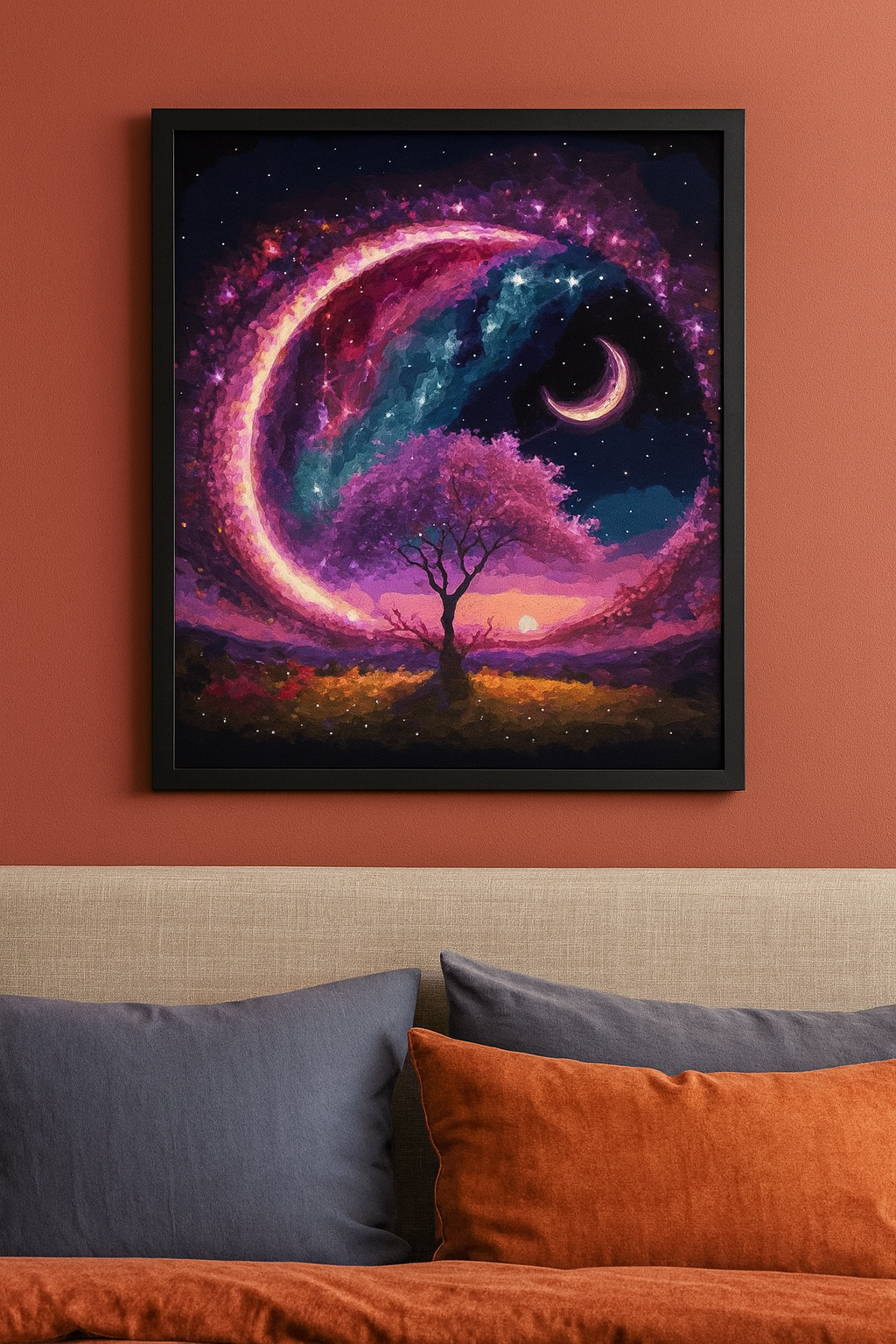 Tapyba pagal skaičius „Mėnulio magija“