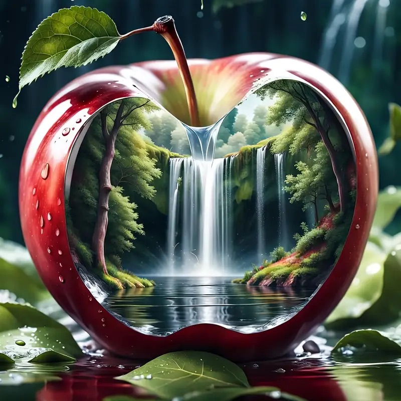 Deimantinė mozaika „Obuolio paslaptis“