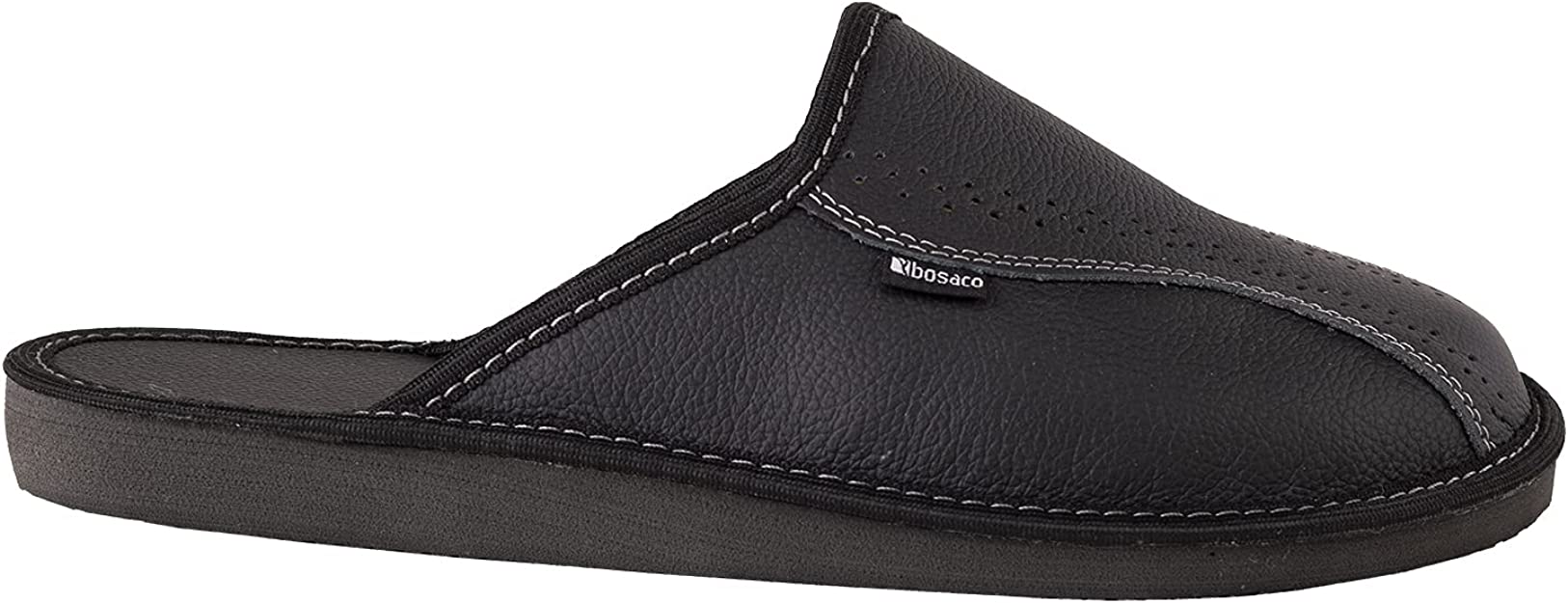 Vyriškos odinės šlepetės "Bosaco" su vilna viduje