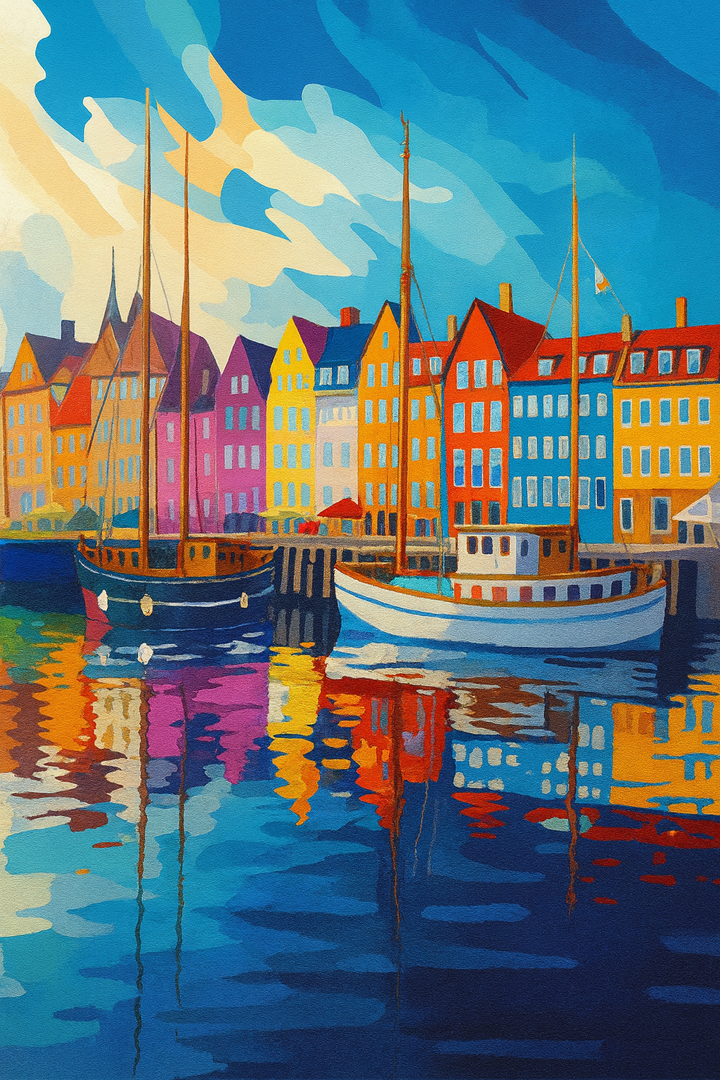 Tapyba pagal skaičius „Spalvingasis uostas“