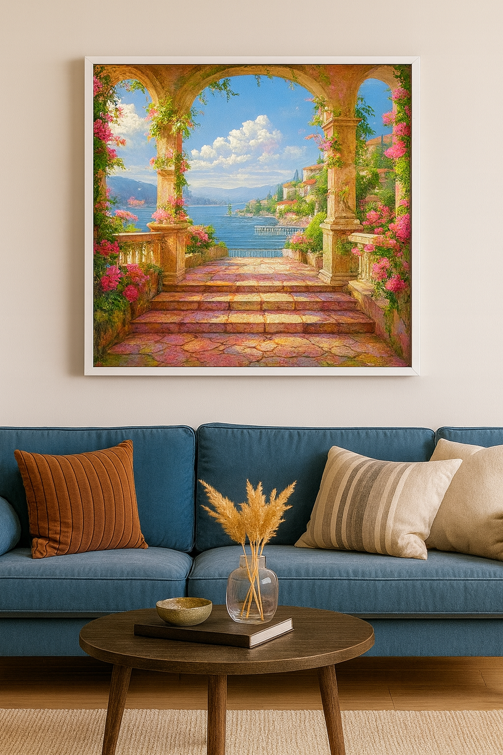 Tapyba pagal skaičius „Itališkos terasos vaizdas“