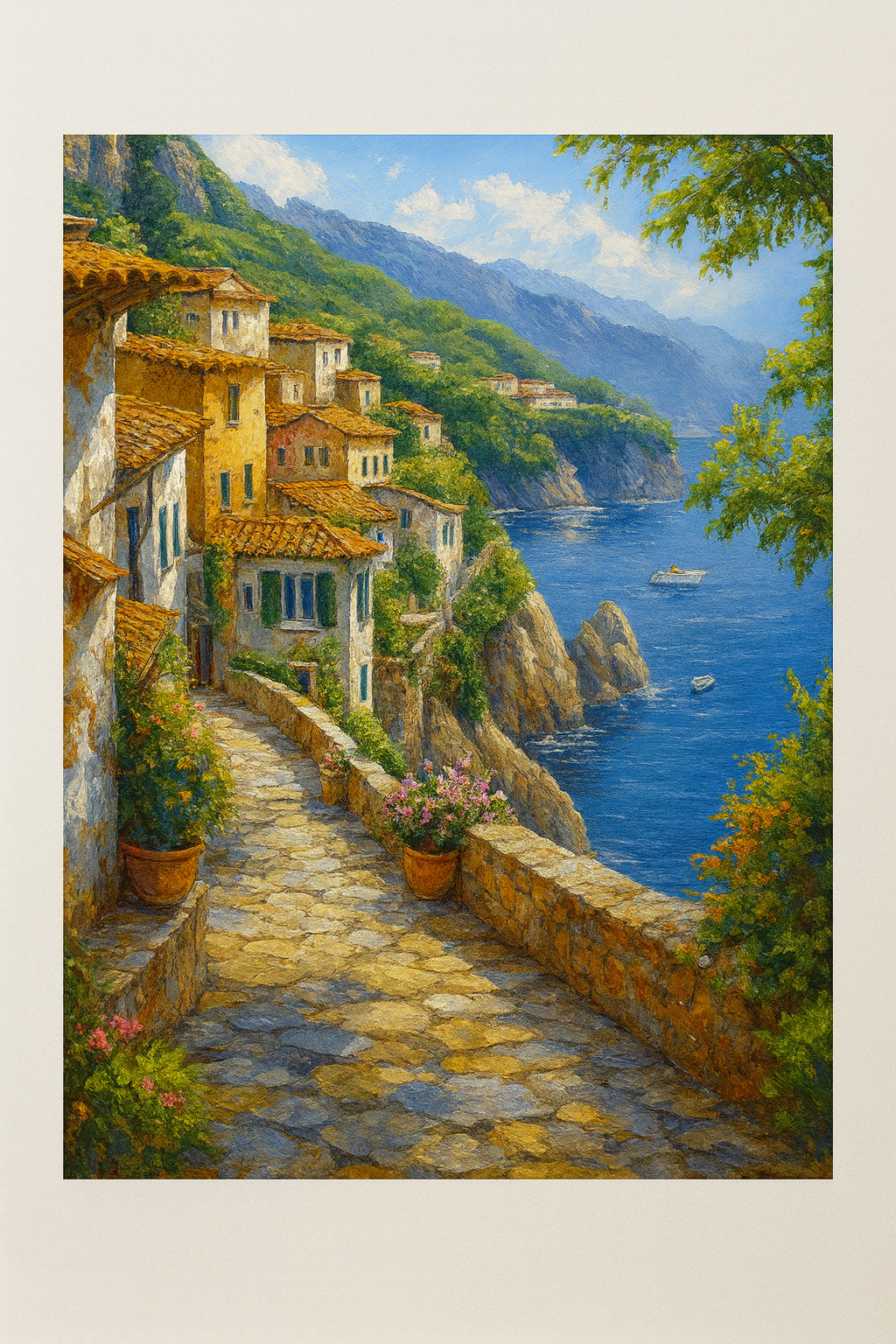 Tapyba pagal skaičius „Itališkas pajūrio takas“