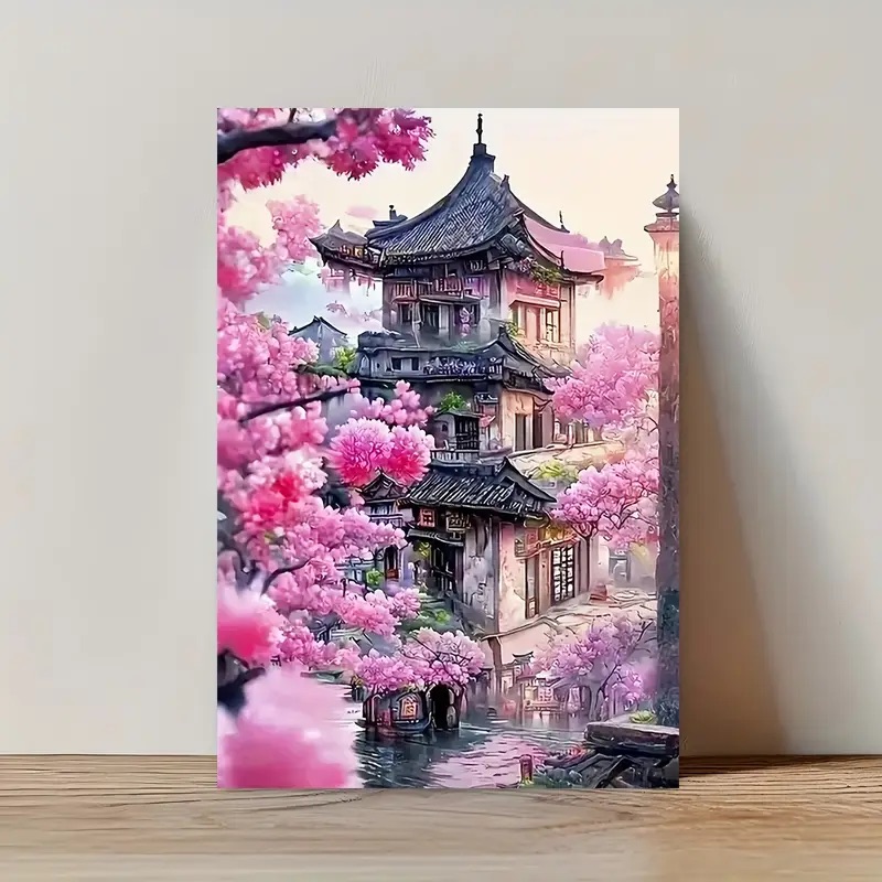 Tapyba pagal skaičius "Rytų pasaka tarp sakurų" 