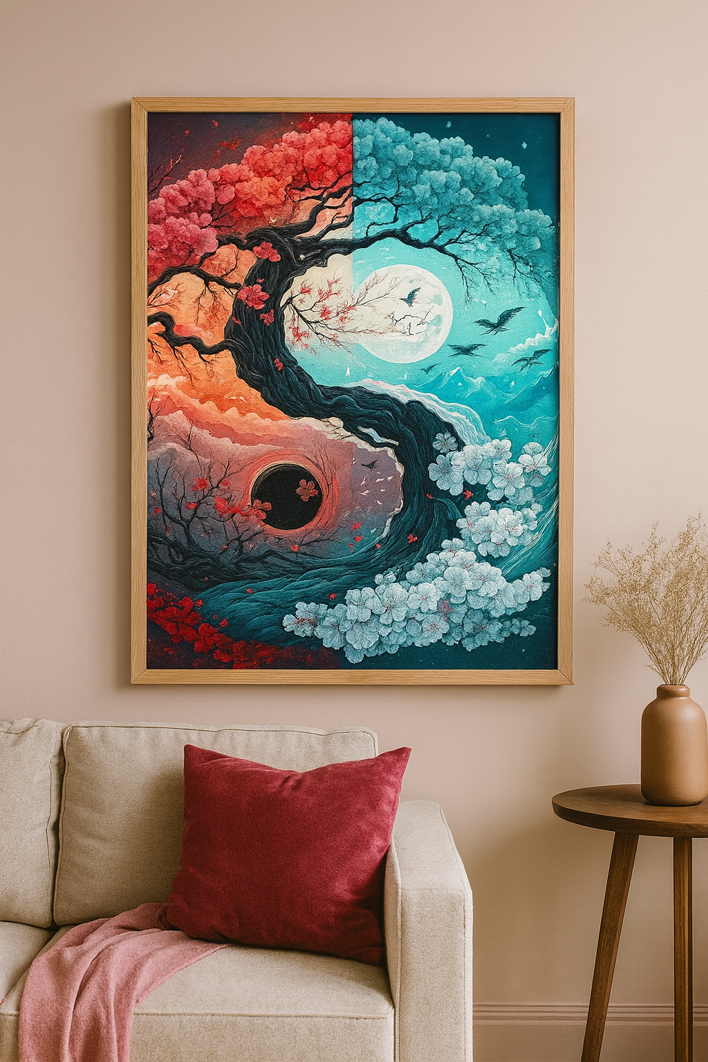 Tapyba pagal skaičius „Yin ir Yang – Gamtos harmonija“