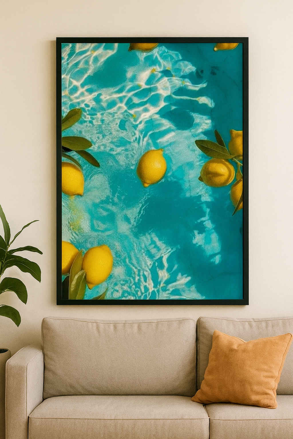 Tapyba pagal skaičius „Citrinos vasaros vandenyje“