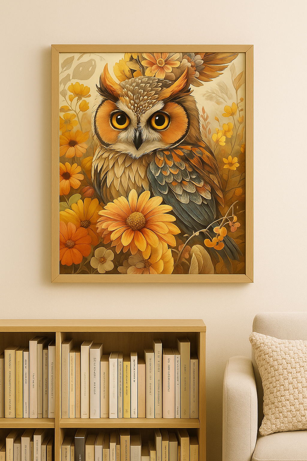 Tapyba pagal skaičius „Pelėdos išmintis“