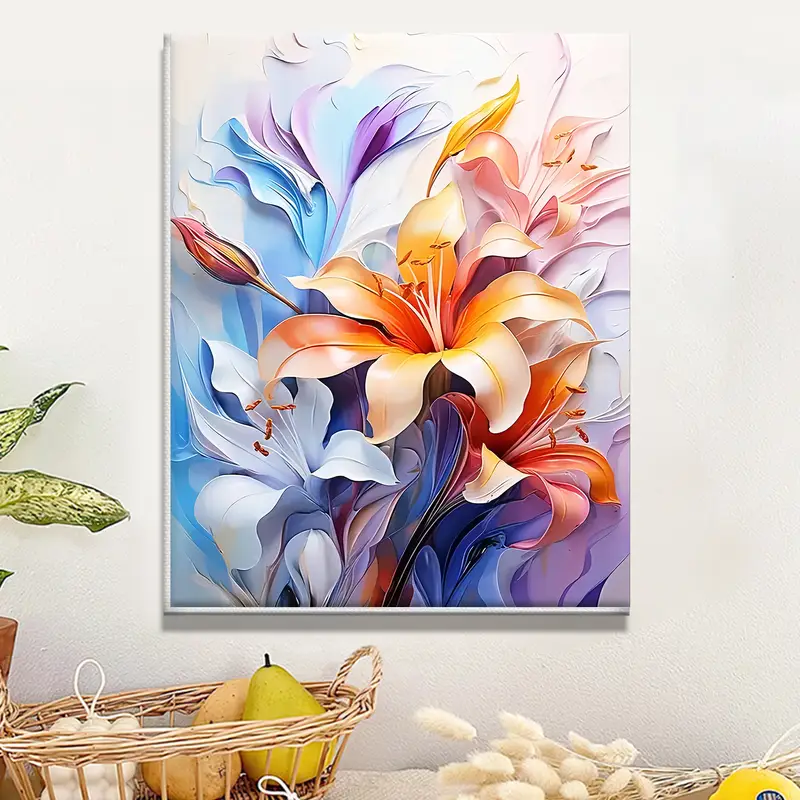 Tapyba pagal skaičius "Ugninės lelijos" 